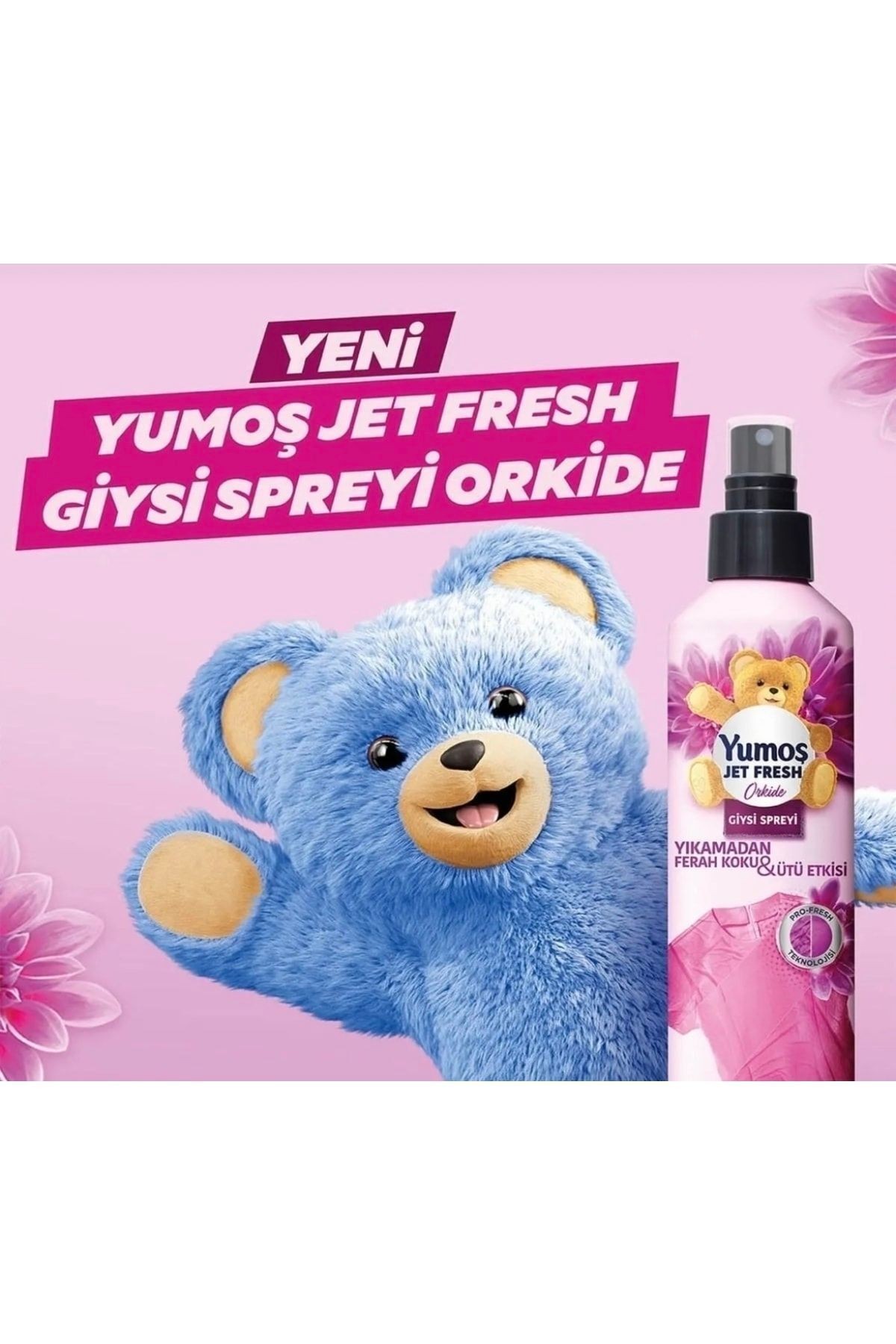 Giysi Spreyi Jet Fresh 200 Ml Orkide X4