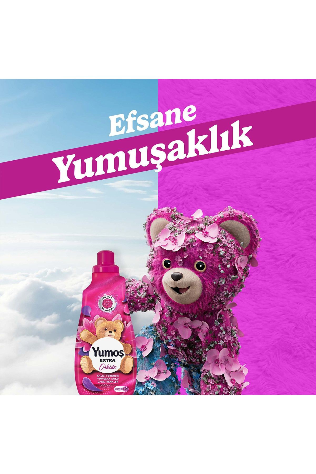 Extra Konsantre Çamaşır Yumuşatıcısı Orkide 1440 ml 60 Yıkama 2 Adet