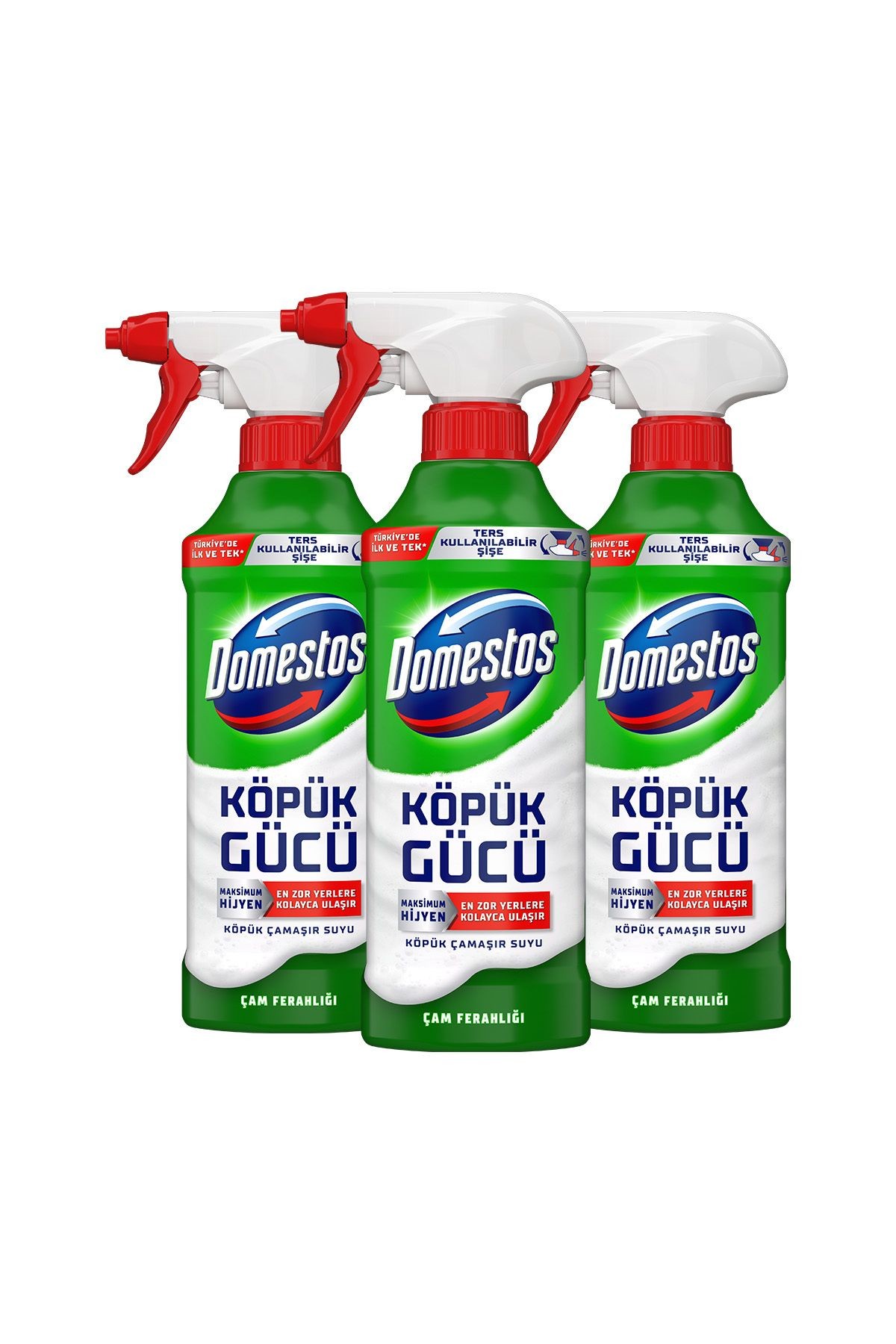Köpük Gücü Köpük Çamaşır Suyu Çam Ferahlığı 450 ml X3