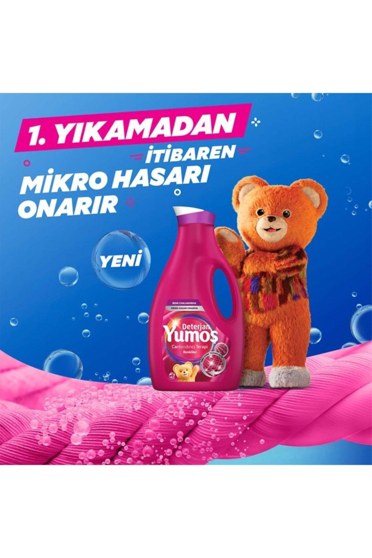 Sıvı Bakım Çamaşır Deterjanı Canlandırıcı Terapi Renkliler 2520 ml x3