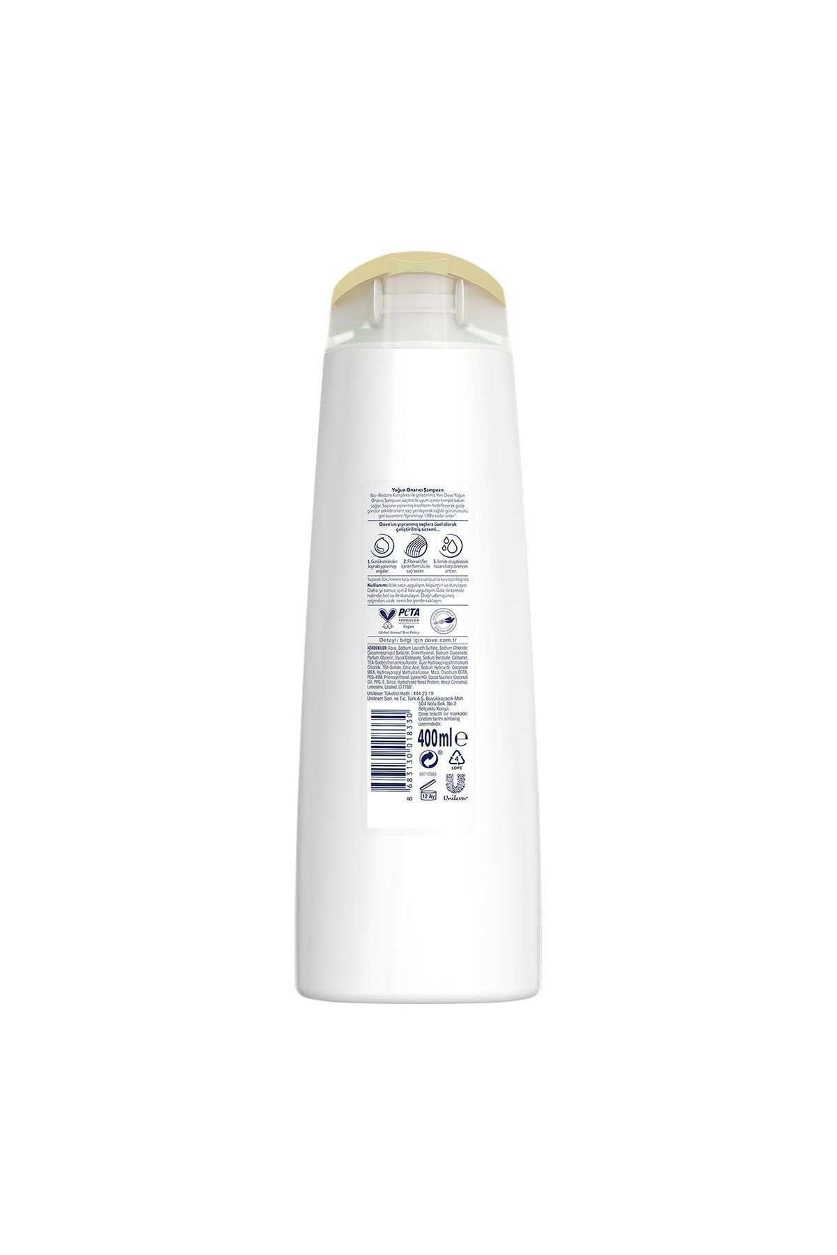Ultra Care Saç Bakım Şampuanı Yoğun Onarıcı Yıpranmış Saçlar Için 400 ml X3 Adet
