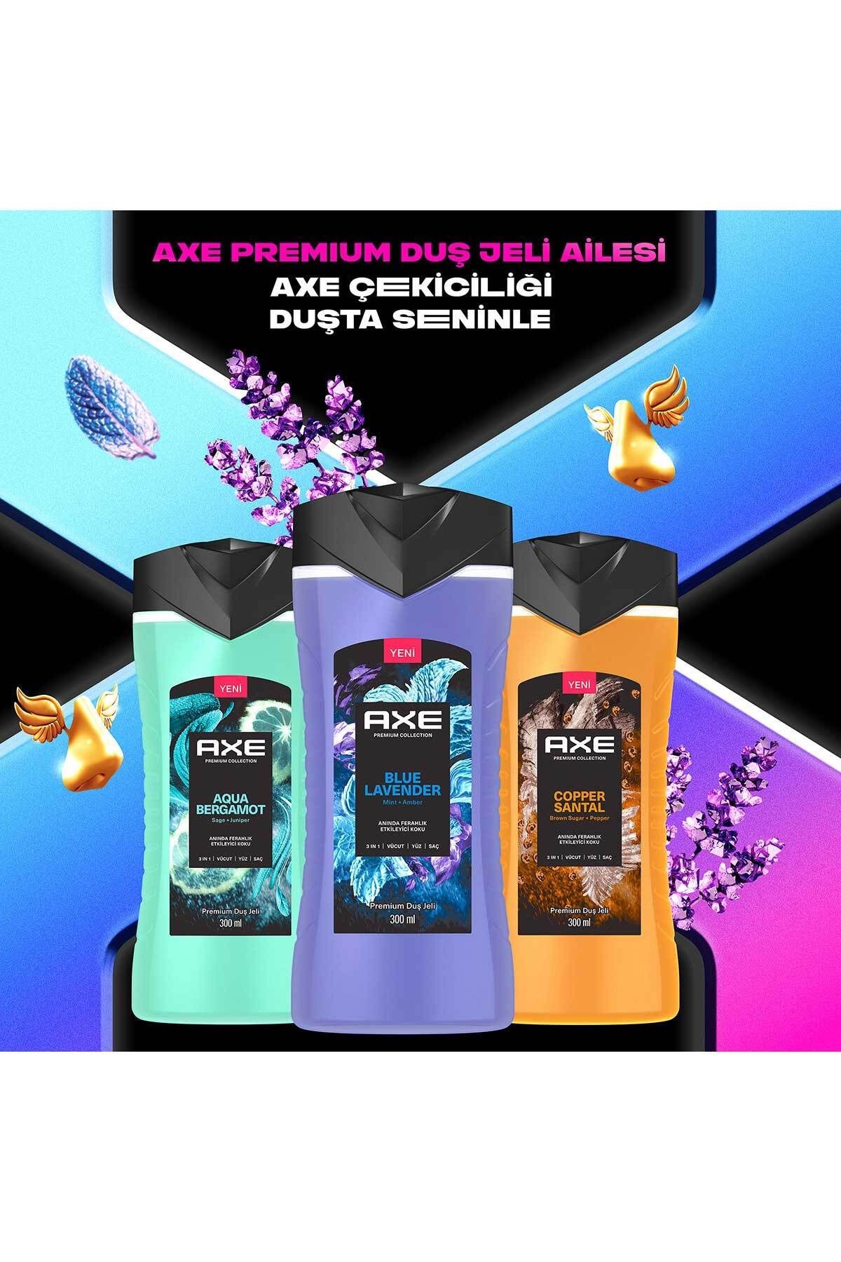 Premium Collection Duş Jeli Copper Santal 300 ml Blue Lavender 300 ml Aqua Bergamot 300 ml