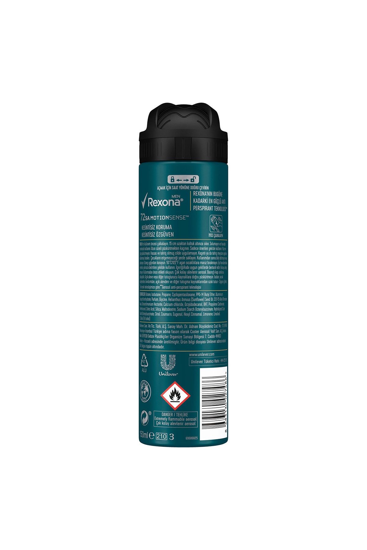 Men Erkek Sprey Deodorant Champions 72 Saat Kesintisiz Üstün Koruma 150 ml X3