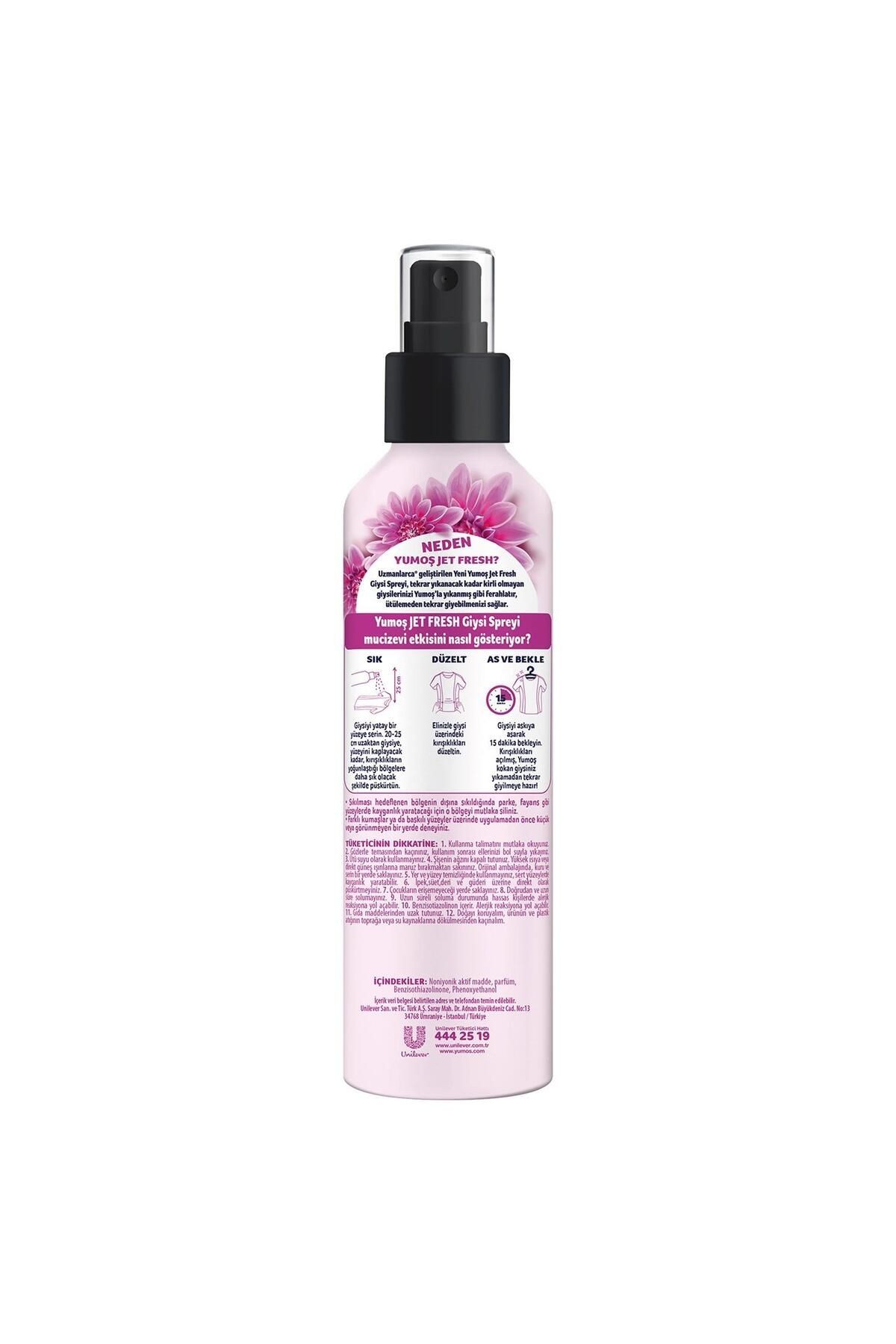 Jet Fresh Ütü Etkisi Giysi Spreyi Orkide 200 ml