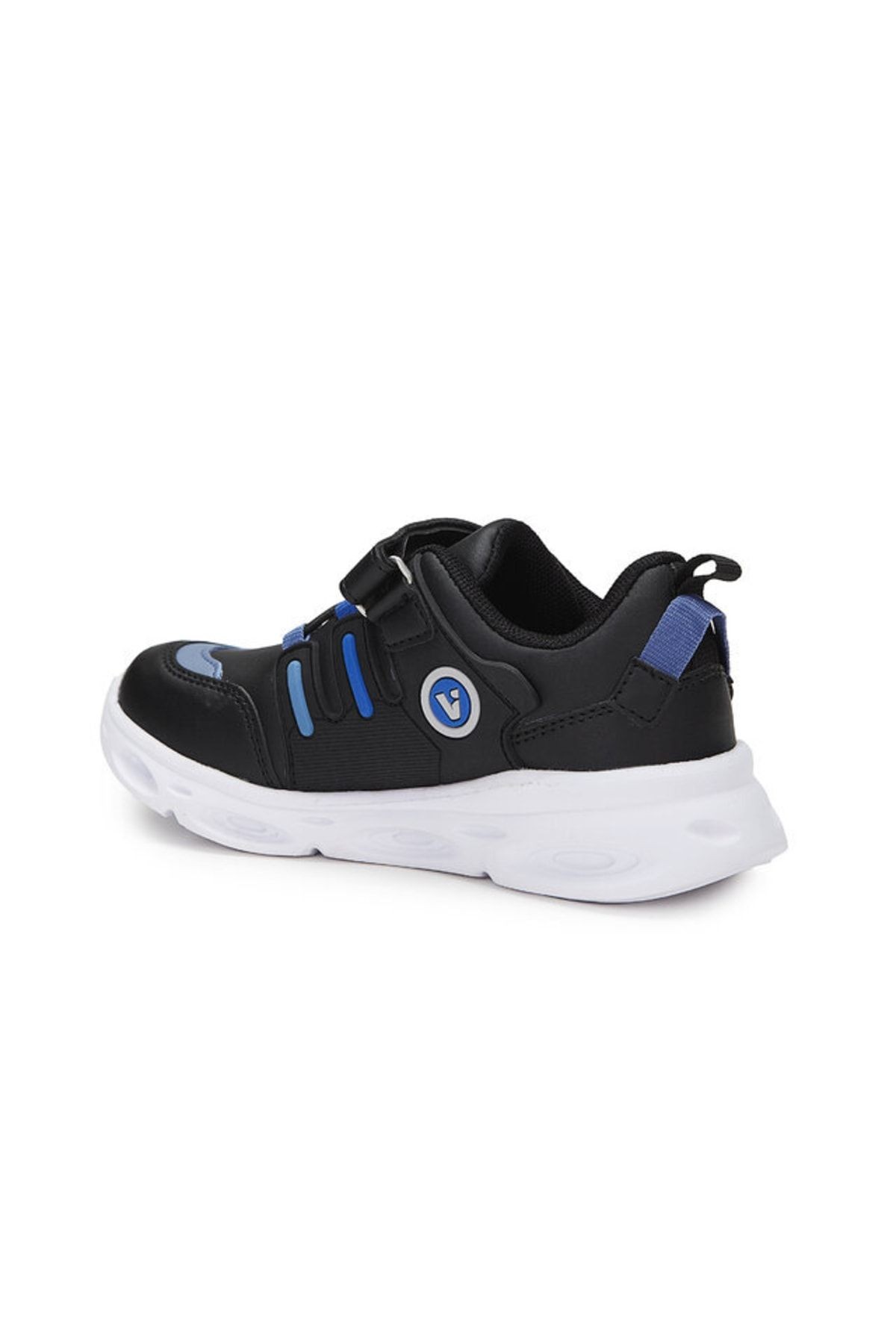 Vito Işıklı Unisex Çocuk Siyah Saks Mavi Spor Ayakkabı 346.f21k.159