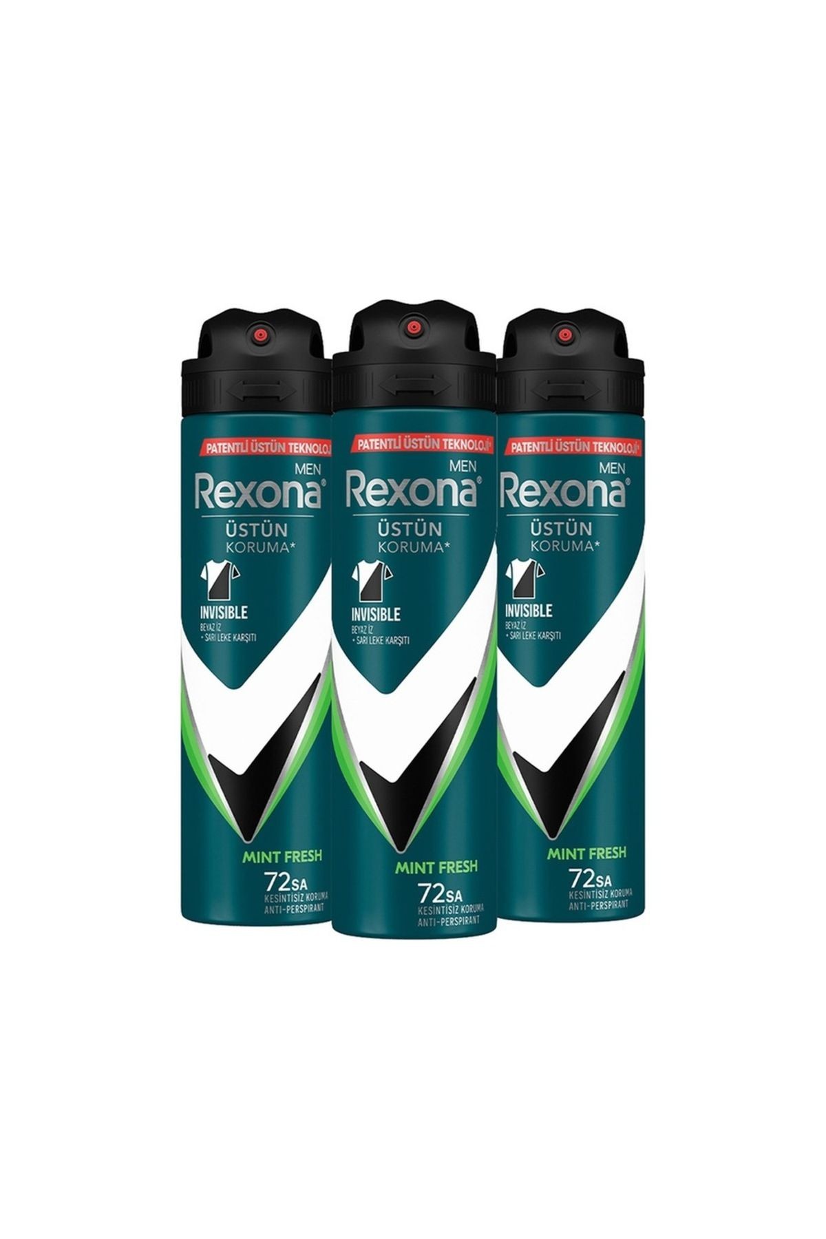 Men Mint Fresh Erkek Sprey Deodorant 3 x 150 ML