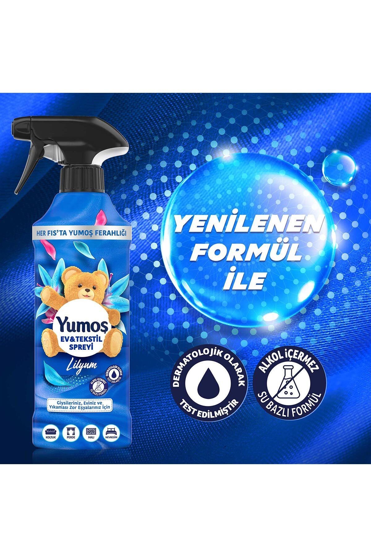 Ev Vetekstil Spreyi Orkide 450 ml X1 Lilyum 450 ml X1 Sakura 450 ml X1
