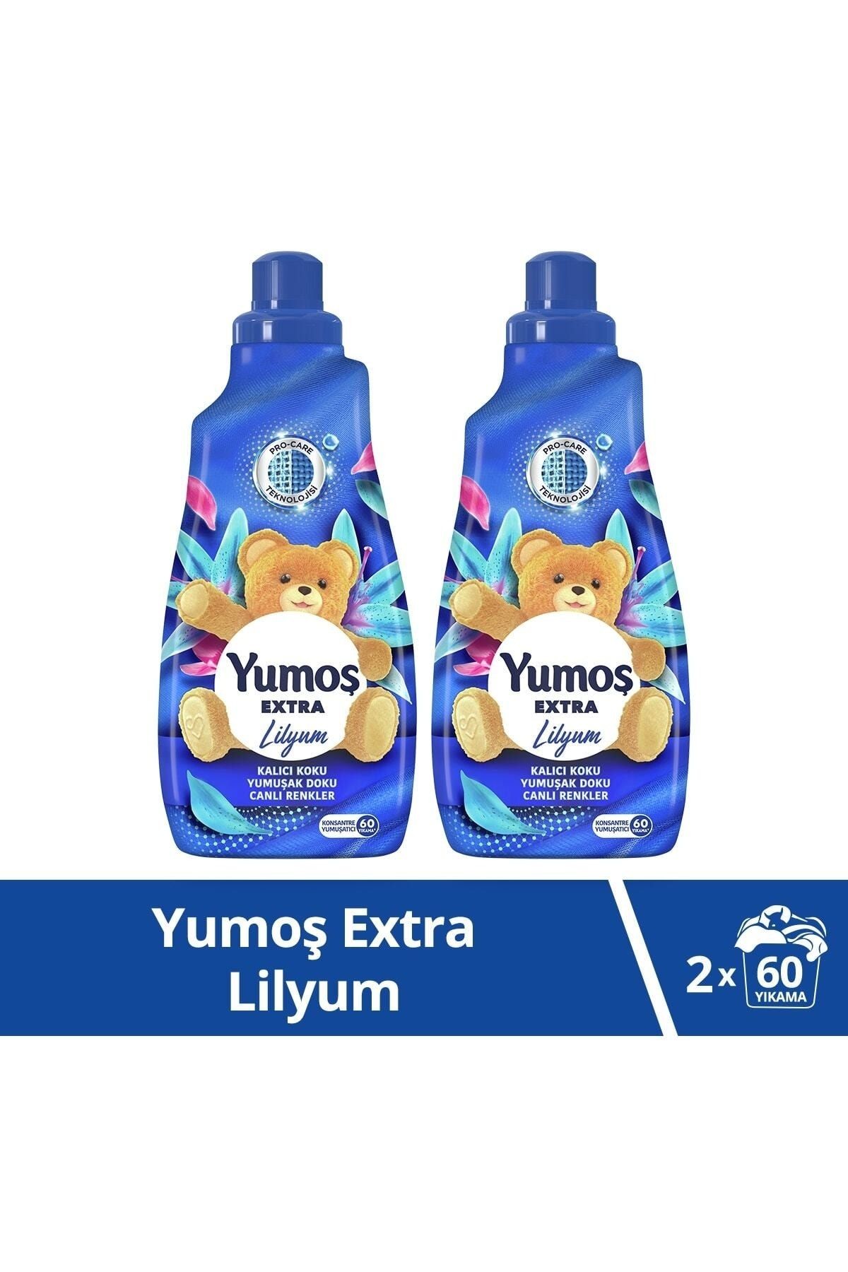 Extra Lilyum Konsantre Çamaşır Yumuşatıcı 1440 Ml 60 Yıkama X2