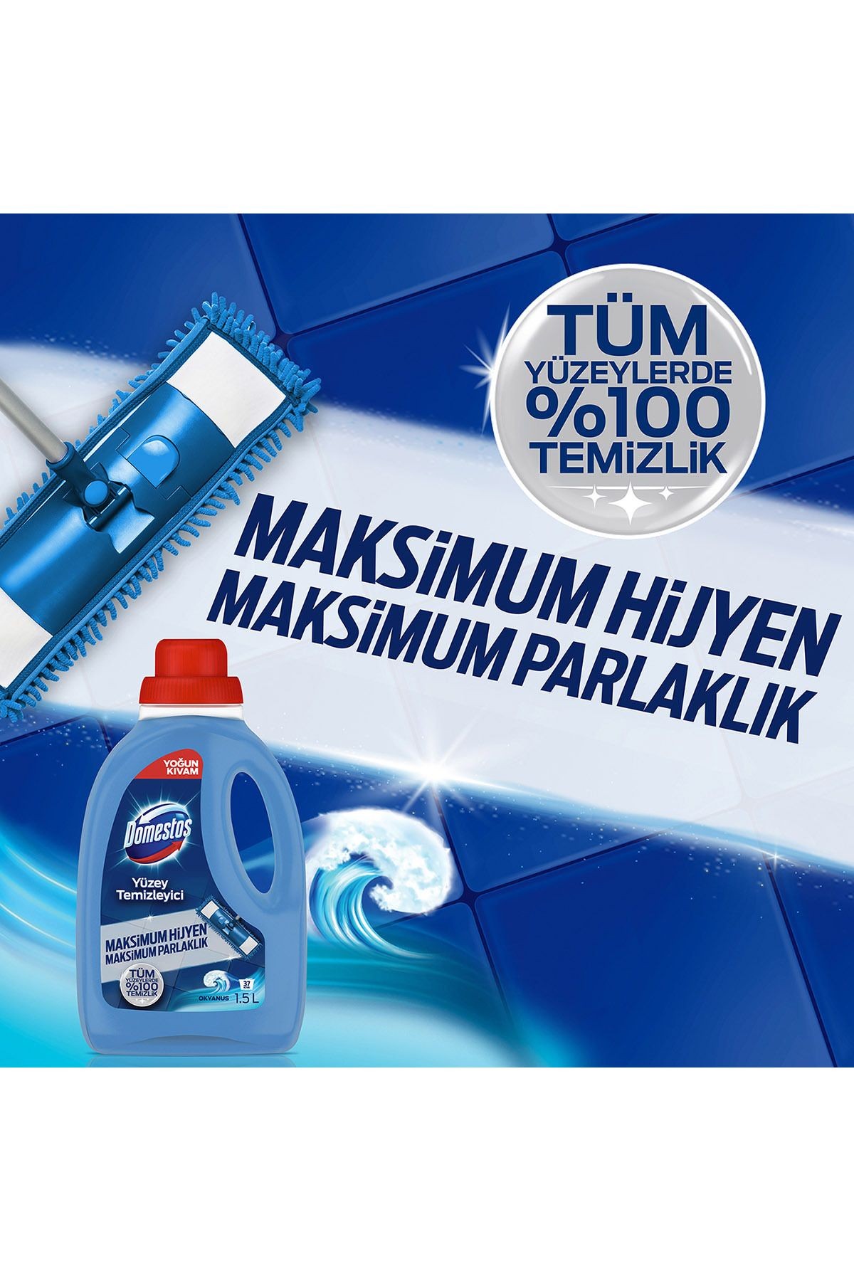 Yüzey Temizleyici Okyanus 1500 ml 3 Adet