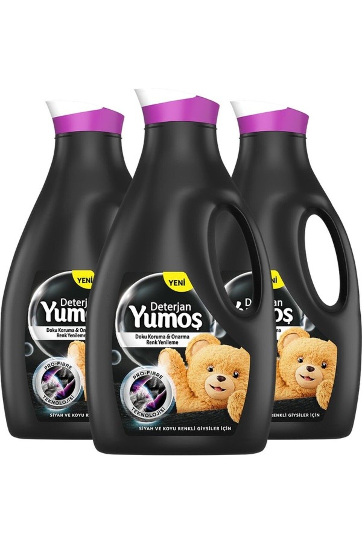 Sıvı Bakım Çamaşır Deterjanı Siyah ve Koyu Renkli Giysiler Için 2520 ml 3 Adet