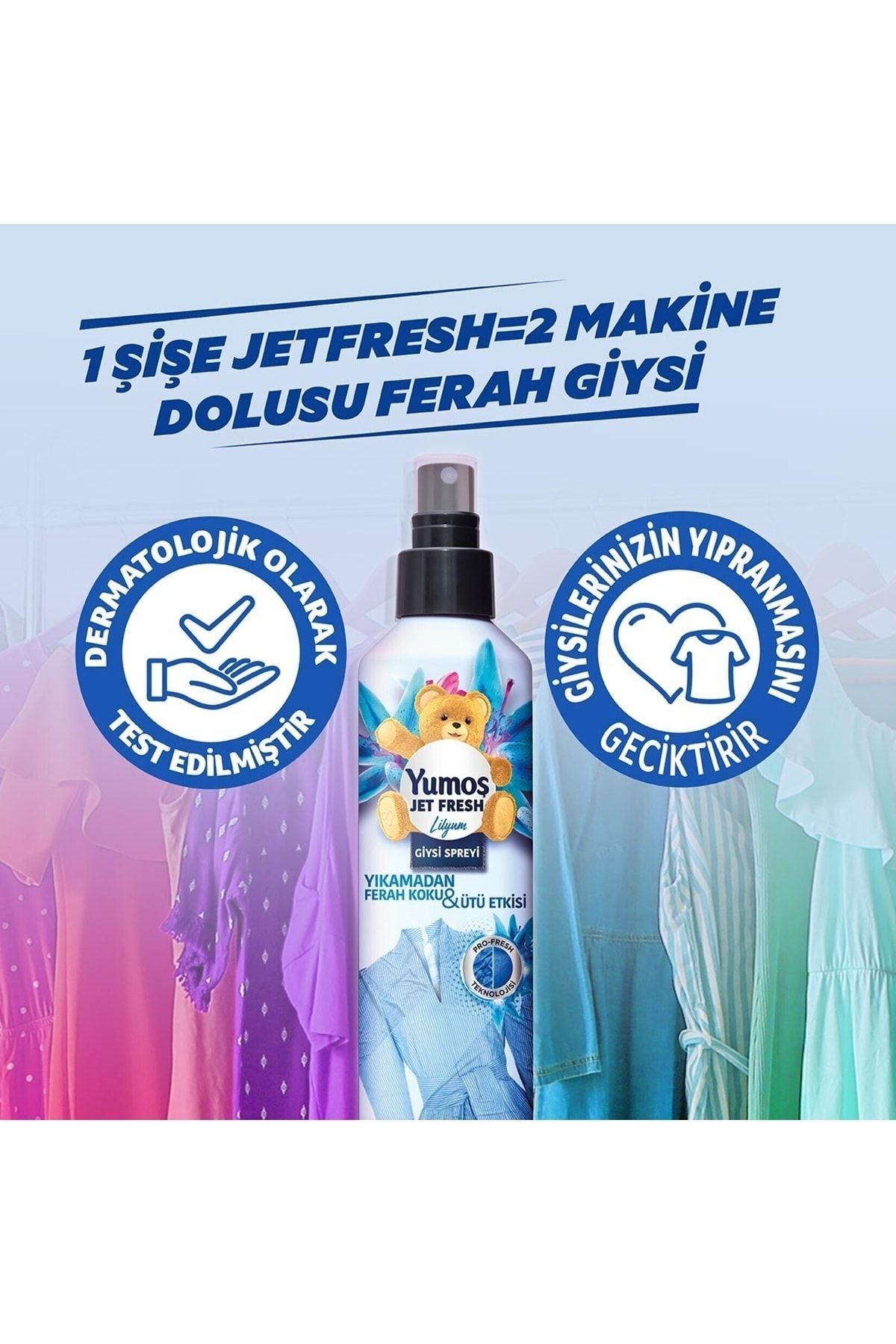 Jet Fresh Lilyum Giysi Spreyi 200 ml