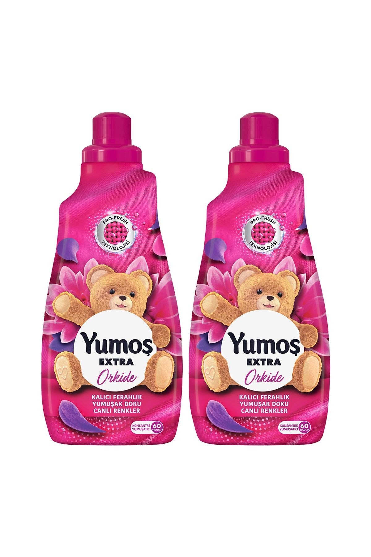 Extra Konsantre Çamaşır Yumuşatıcısı Orkide 1440 ml 60 Yıkama 2 Adet