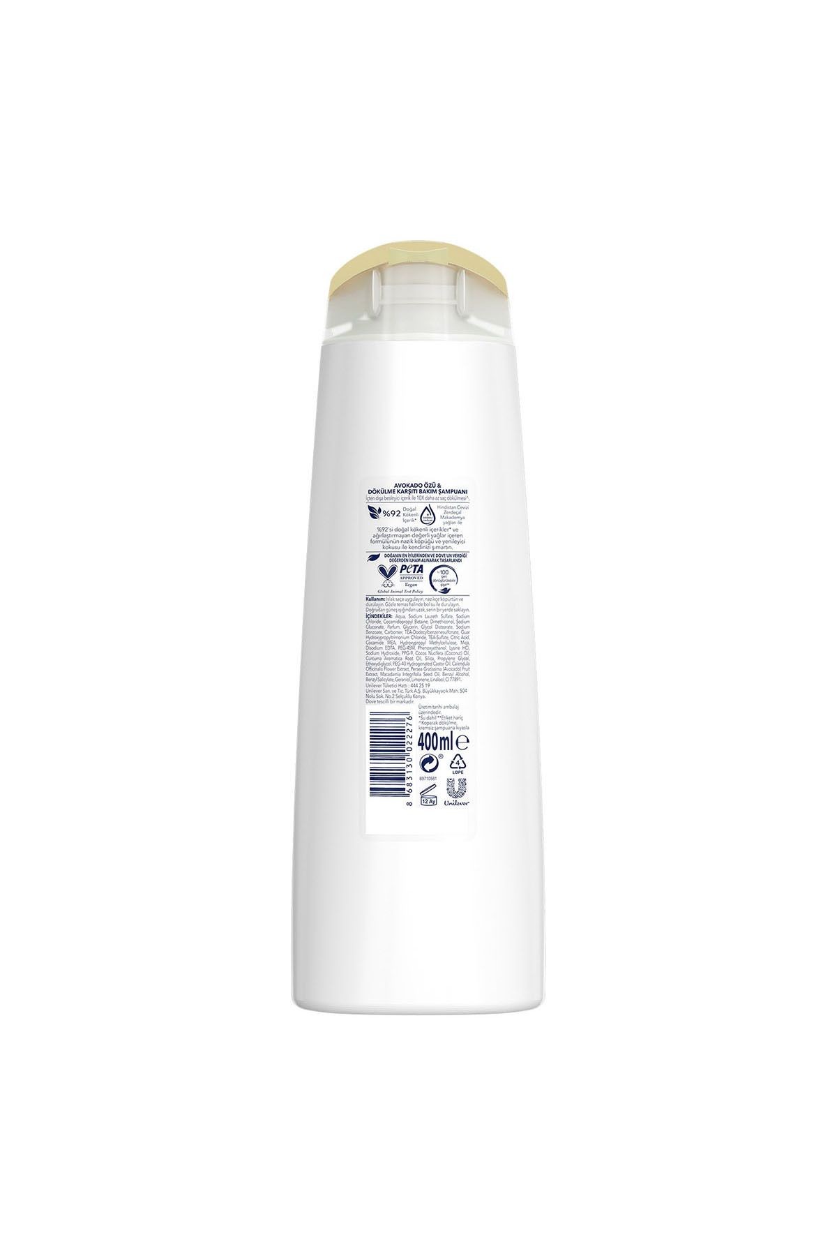 Ultra Care Saç Bakım Şampuanı Dökülme Karşıtı Bakım Avokado Özü 400 ml X3 Adet
