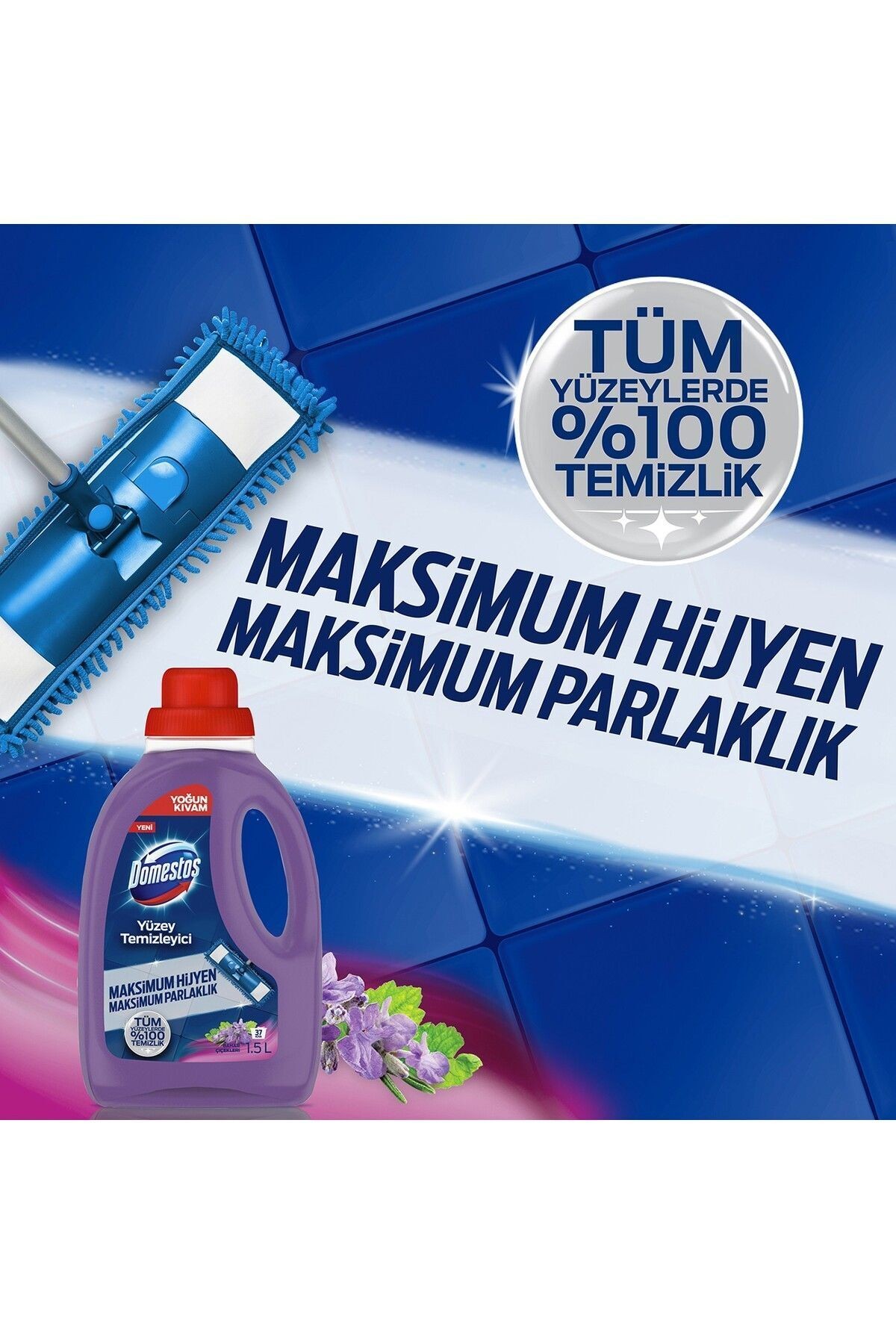Yüzey Temizleyici Bahar Çiçekleri Maksimum Hijyen 1500 Ml x 2 Adet