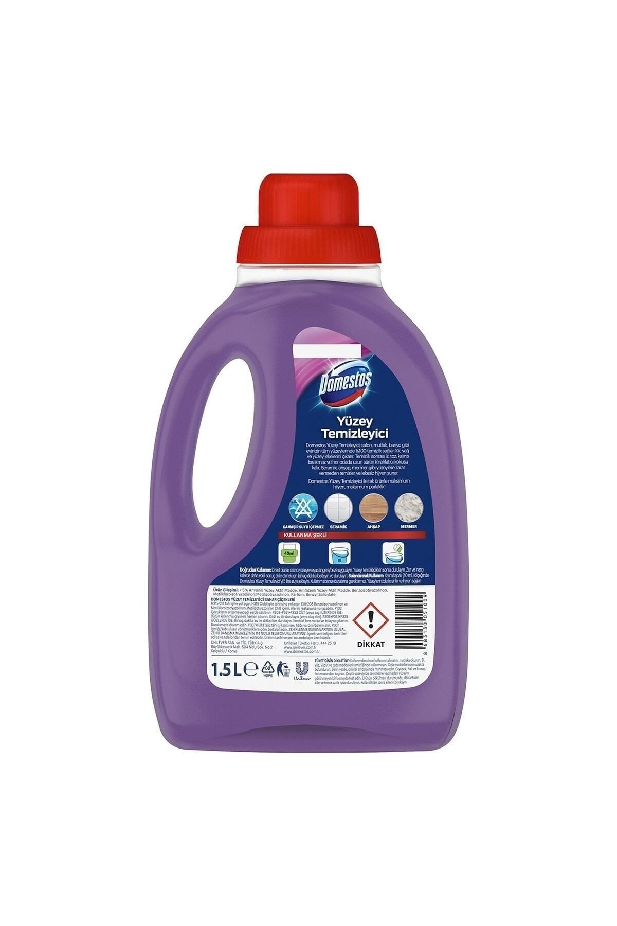 Yüzey Temizleyici Bahar Çiçekleri Tüm Yüzeyler Için Yüzey Temizleyici 1500 Ml