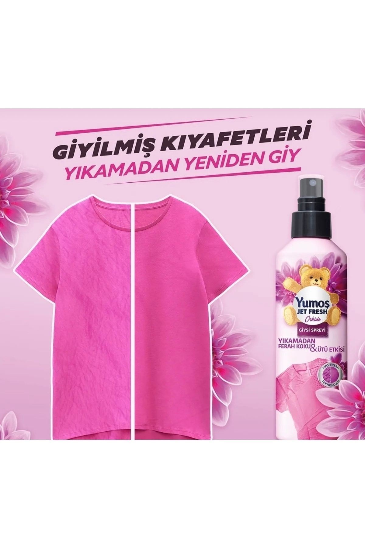 Giysi Spreyi Jet Fresh 200 Ml Orkide X4