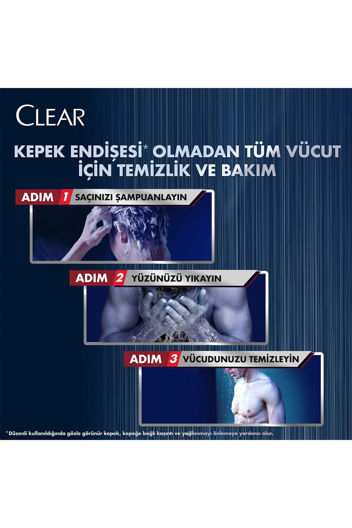 Men 3 In 1 Şampuan & Duş Jeli Arındırıcı Kömür Saç Yüz Vücut Için 350 ml X3