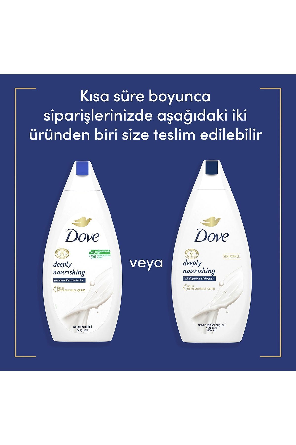 Nemlendirici Duş Jeli Deeply Nourishing 450ml X2