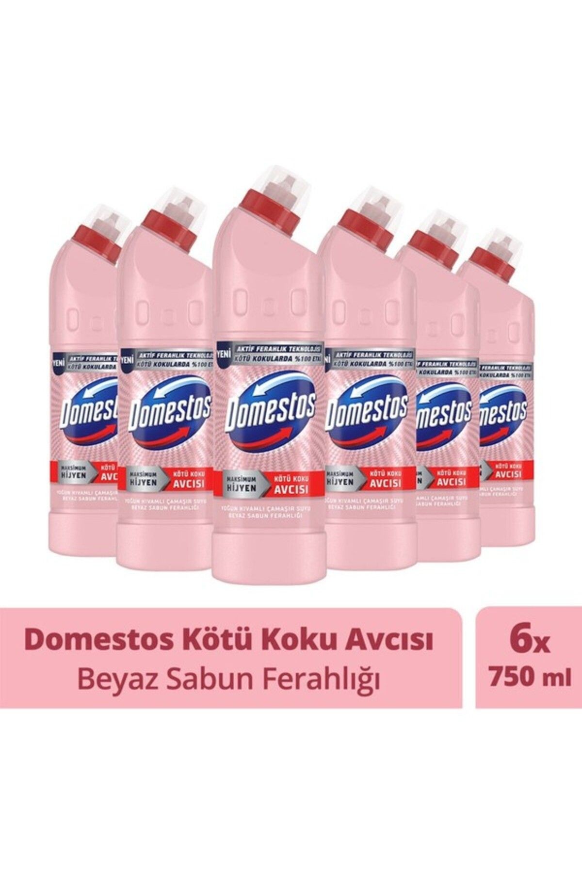 Çamaşır Suyu Beyaz Sabun Ferahlığı 750 Ml X 6 Adet