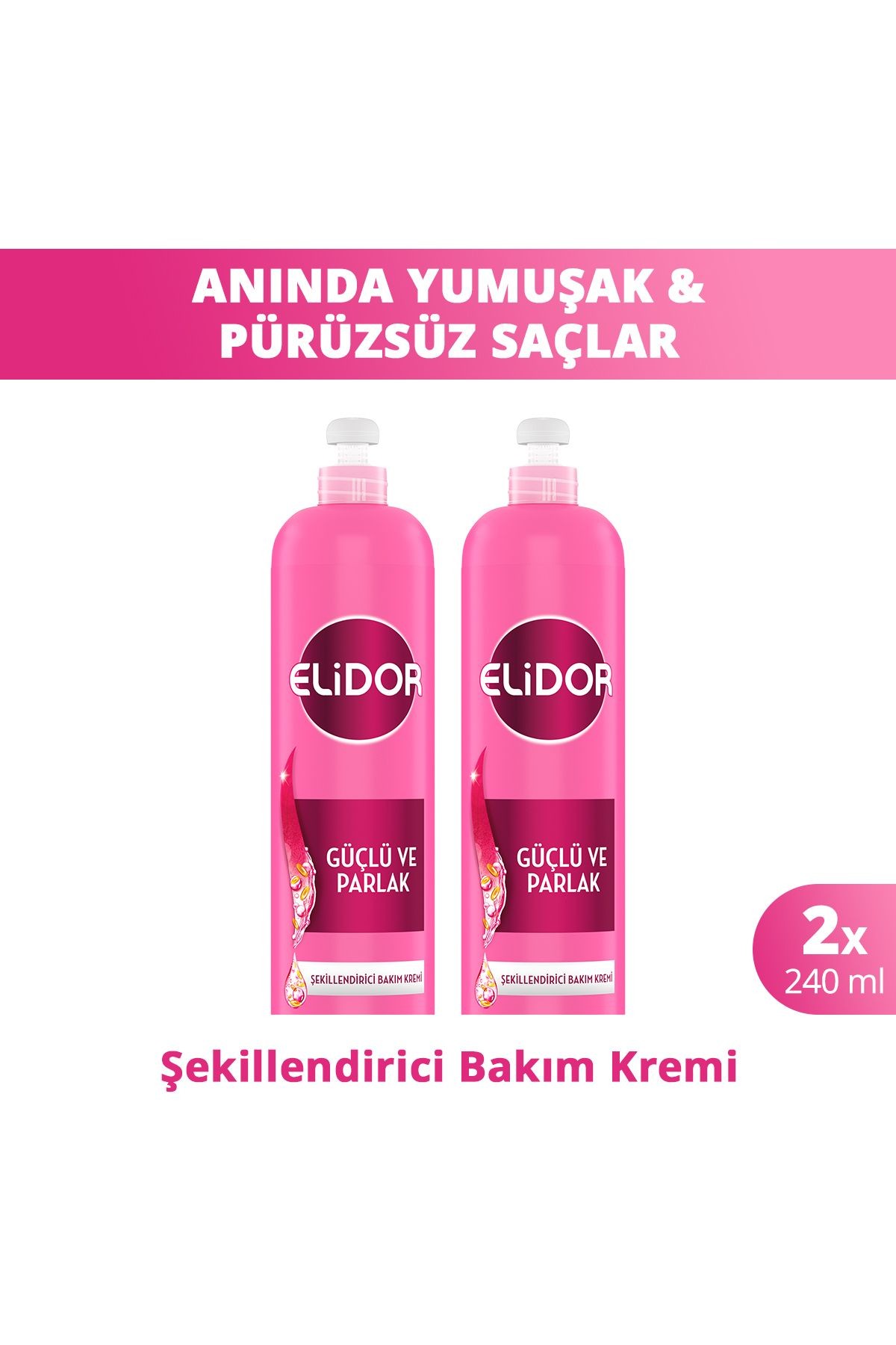 7/24 Şekillendirici Saç Bakım Kremi Güçlü Ve Parlak Kuru Ve Mat Saçlar 240 ml X2