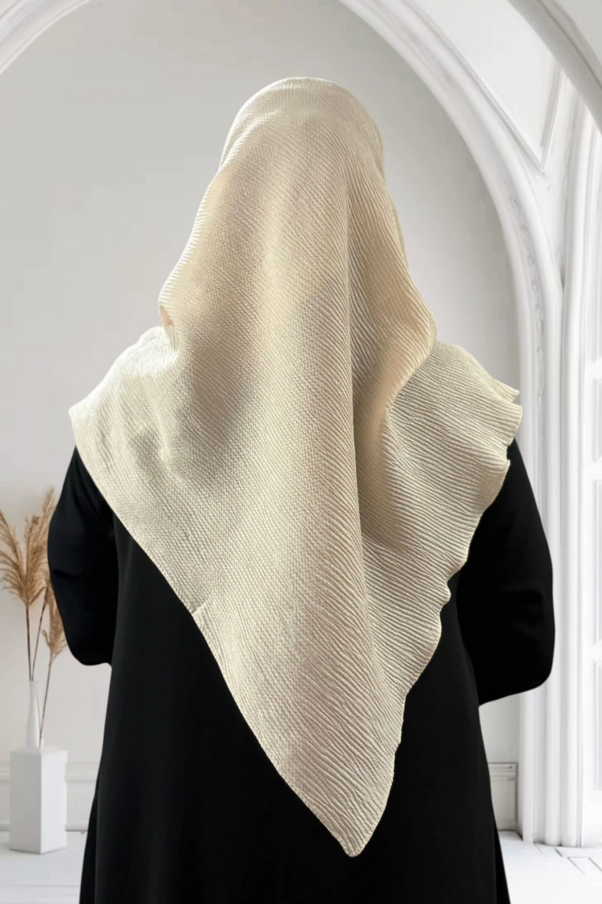 Mio Jazz Büyük Boy Eşarp  120*120 - Bej