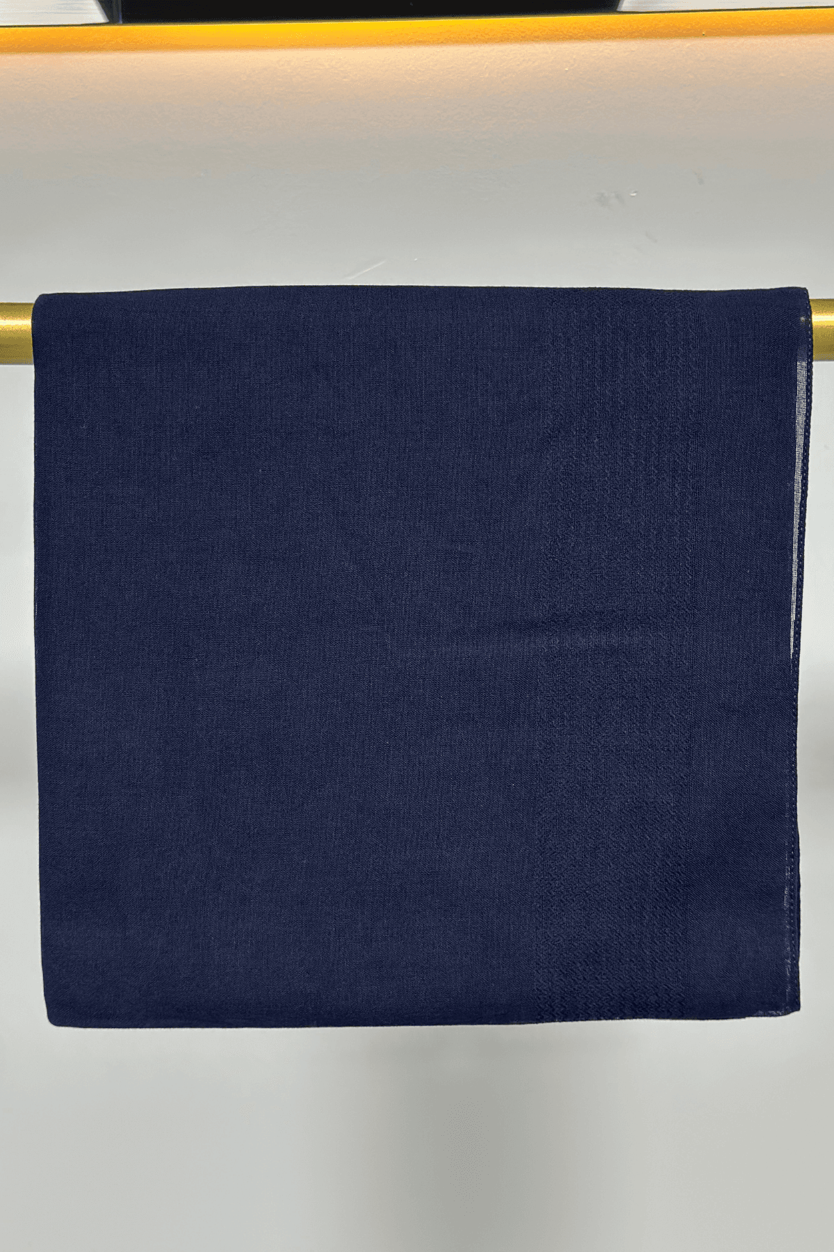 120x120 Büyük Boy Eşarp – Düz Renk Pamuklu - Duru Lacivert