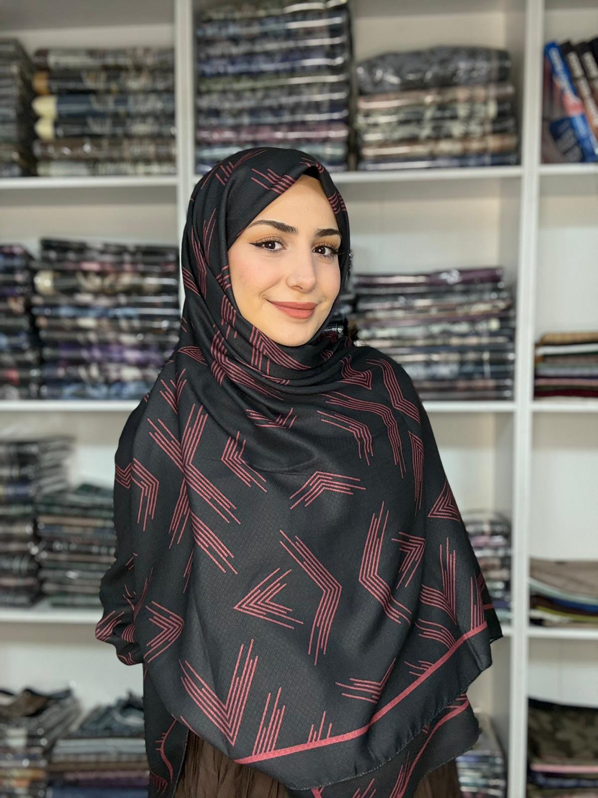 Ok Desen Siyah Bordo