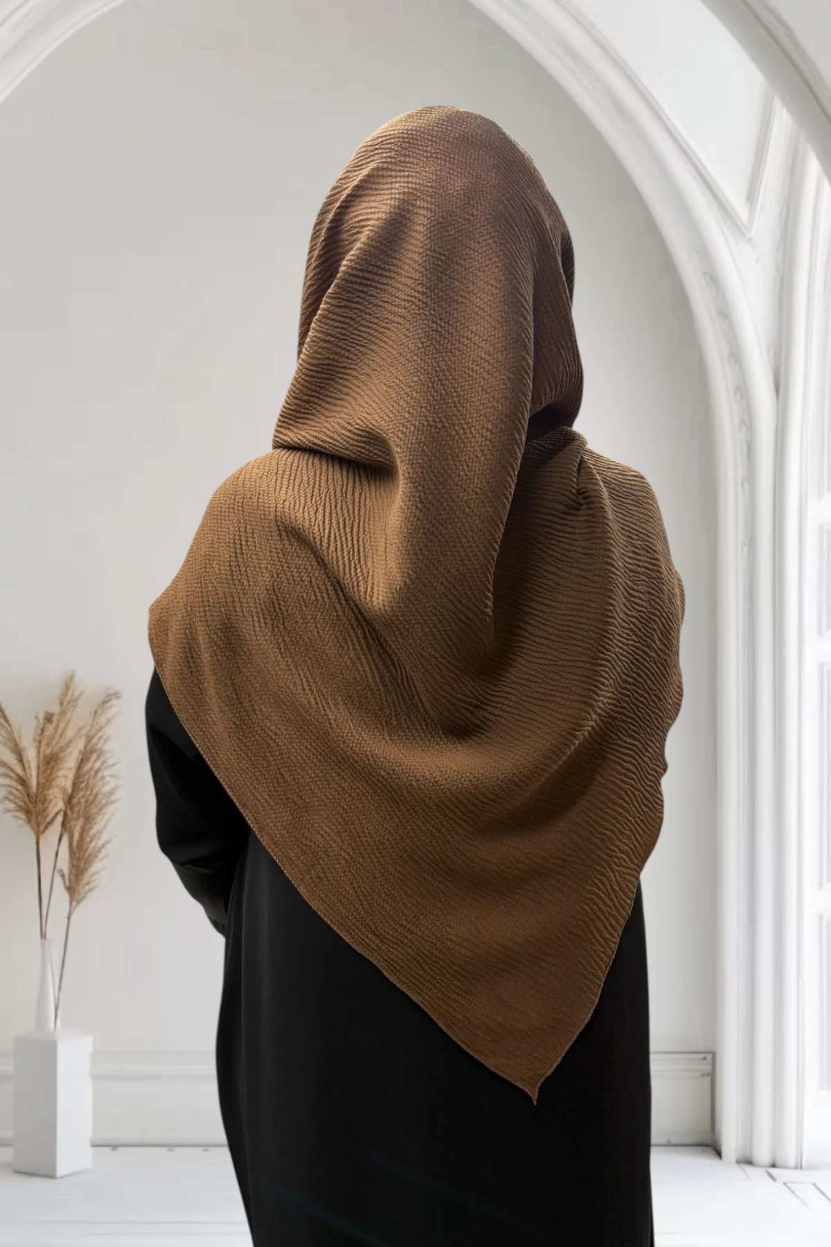 Mio Jazz Büyük Boy Eşarp  120*120 - Karamel