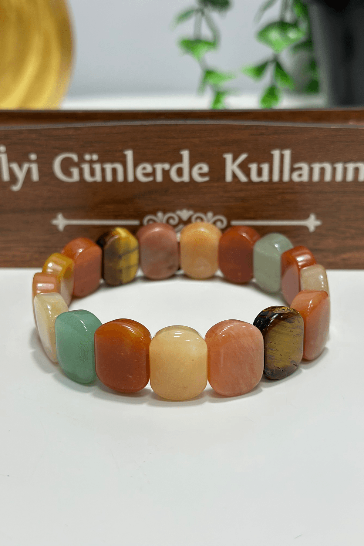 Rolex Serisi Doğal Çakra Dengeleme Taşı Bileklik – Yedi Enerji