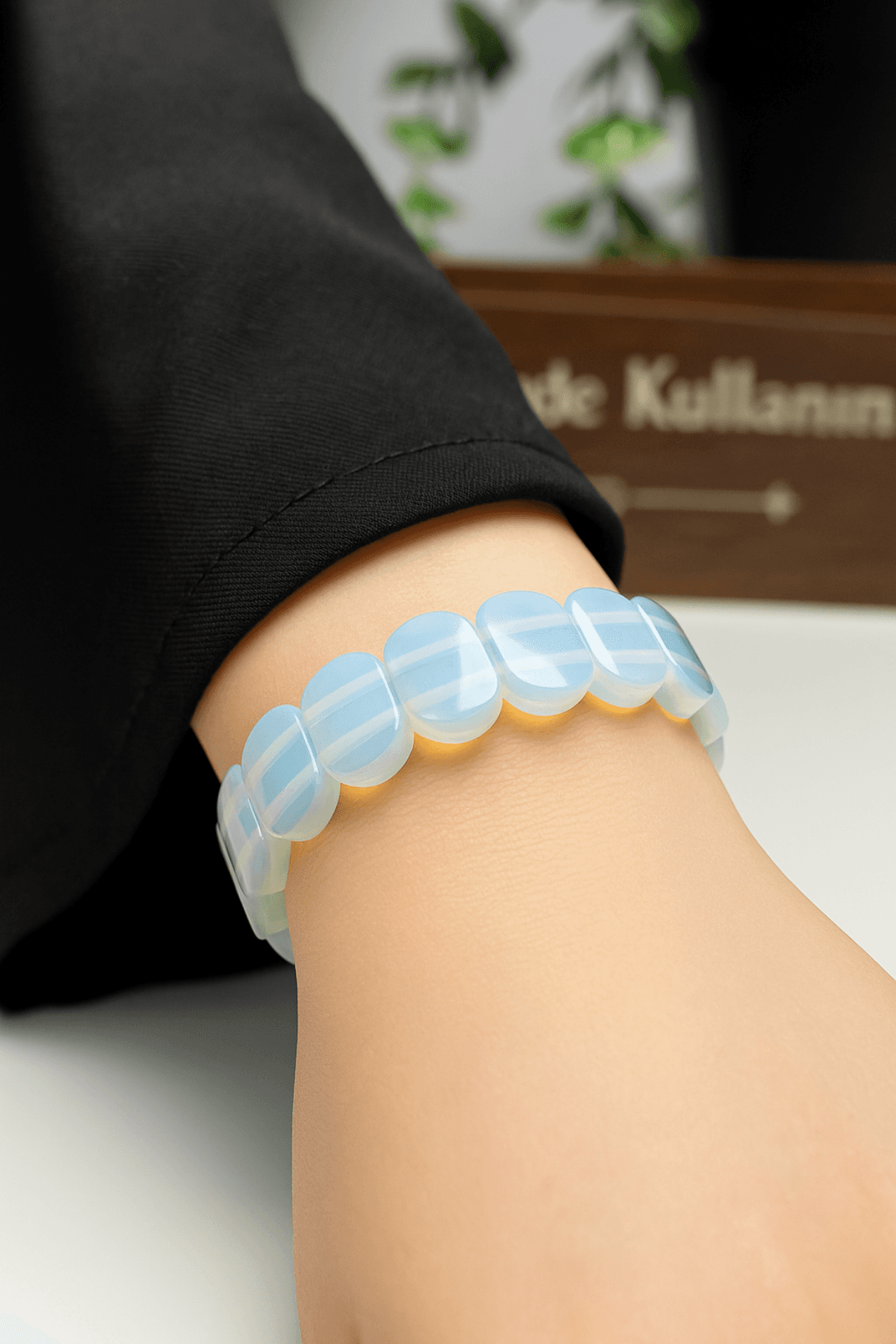 Rolex Serisi Ay Taşı (Opalit) Bileklik – Ay Işığı