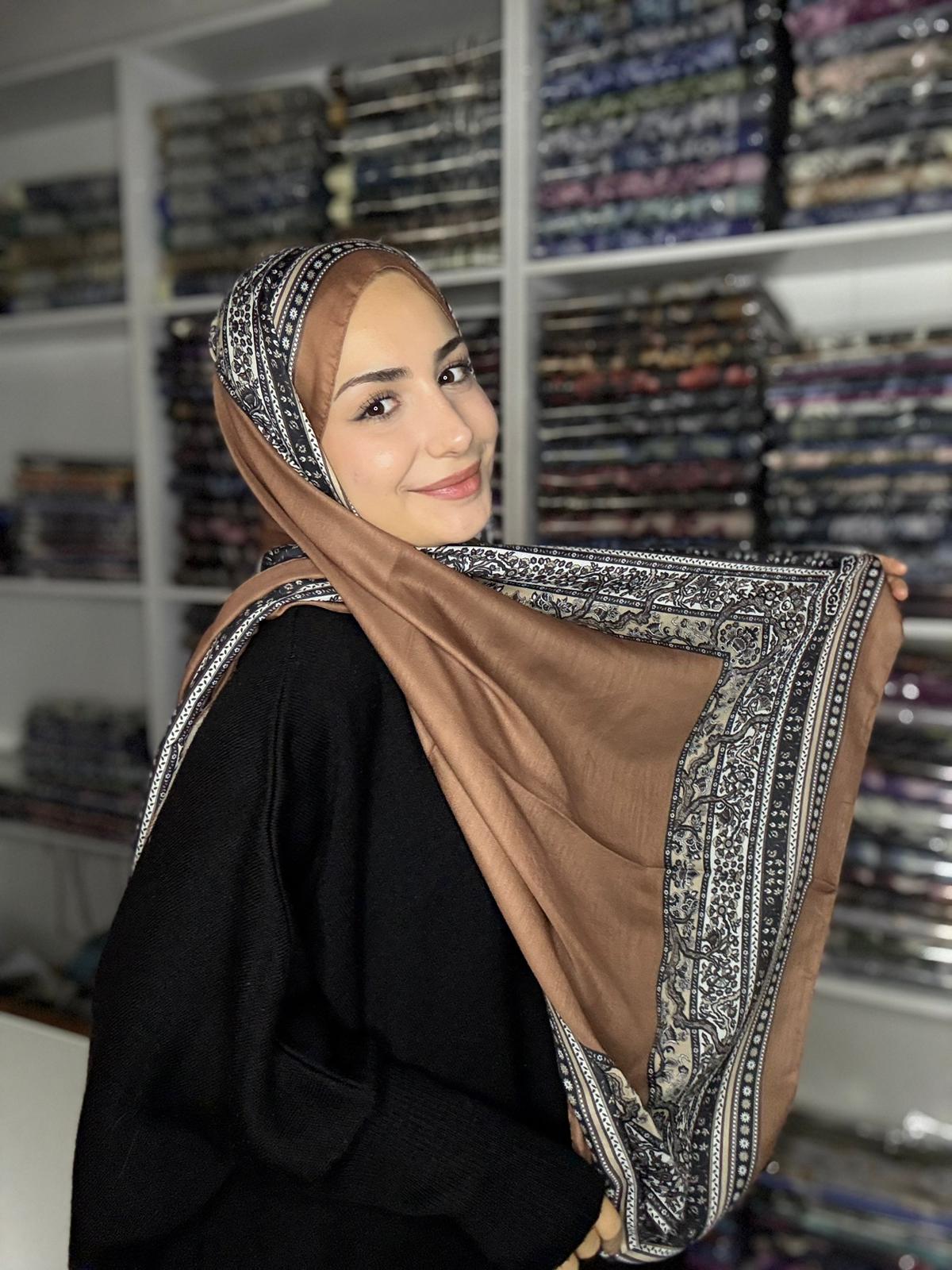 Bohem Pamuk Şal - Tarçın