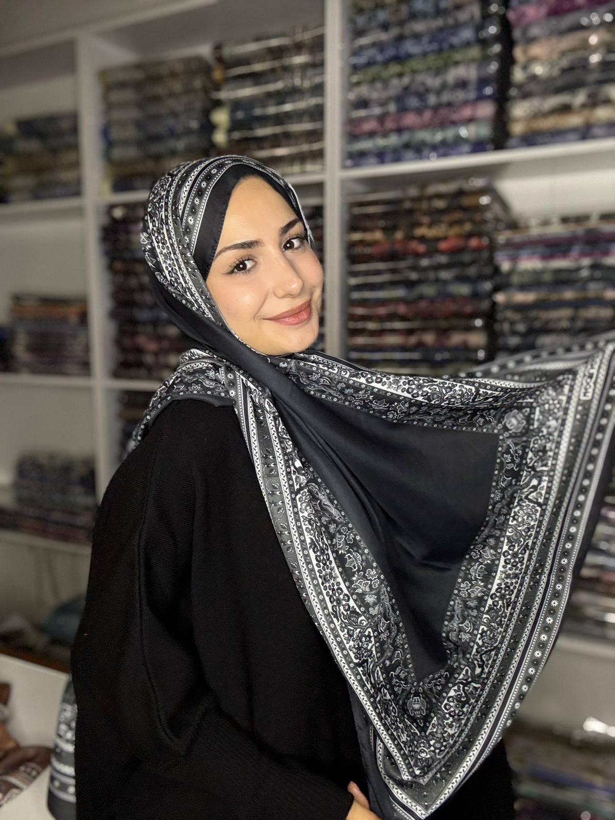 Bohem Pamuk Şal - Bohem Siyah