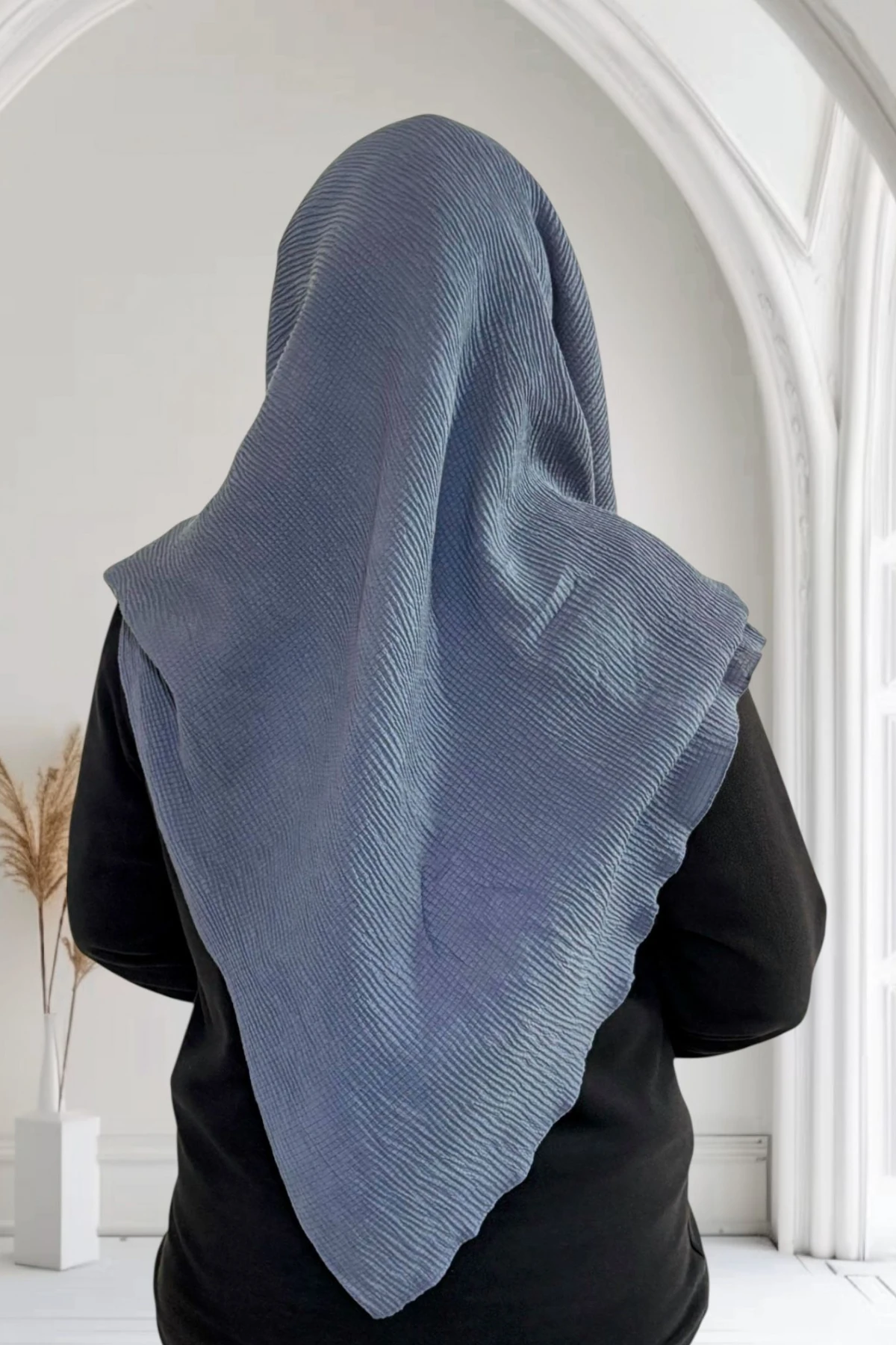 Mio Jazz Büyük Boy Eşarp  120*120 - Füme