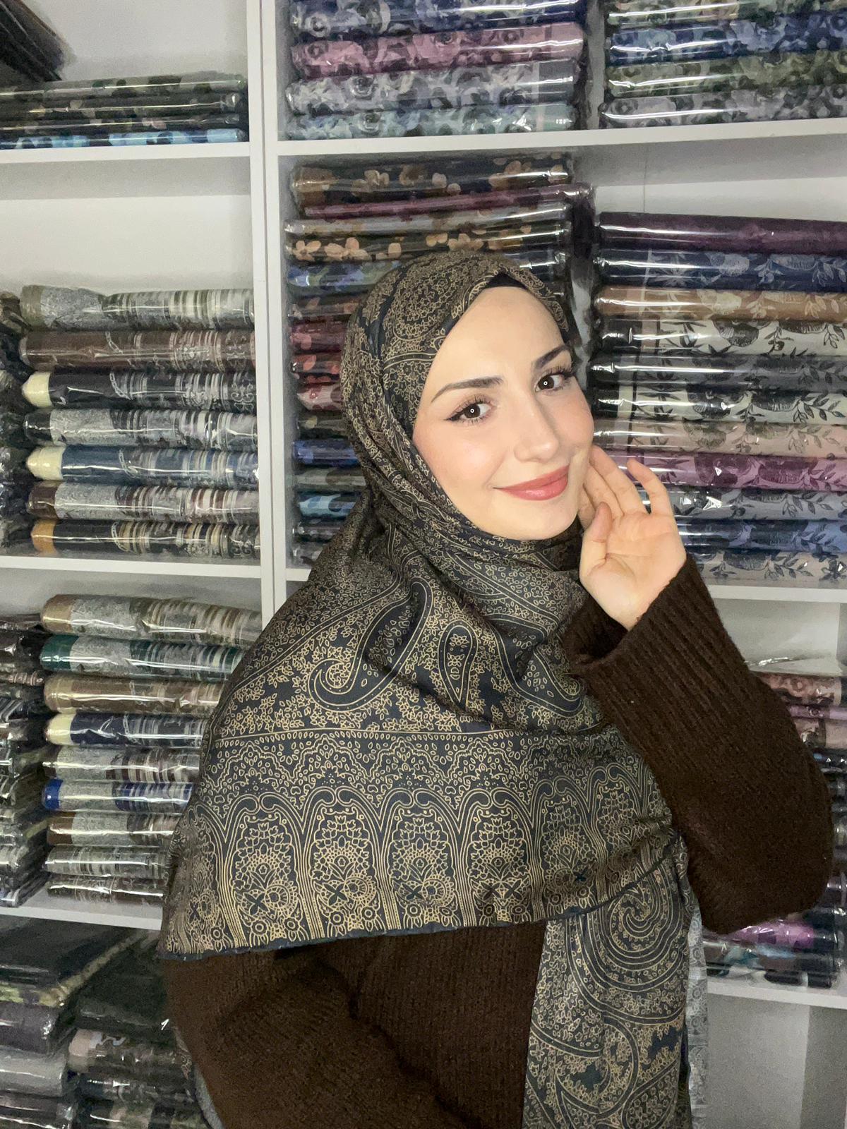 Çini Desen Siyah Gold