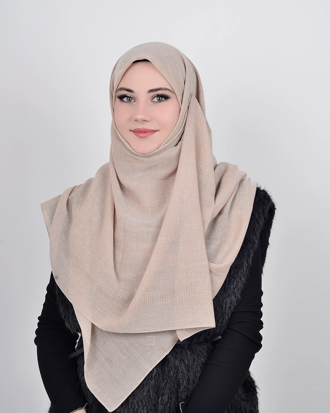 120x120 Büyük Boy Eşarp – Düz Renk Pamuklu - Duru Taş