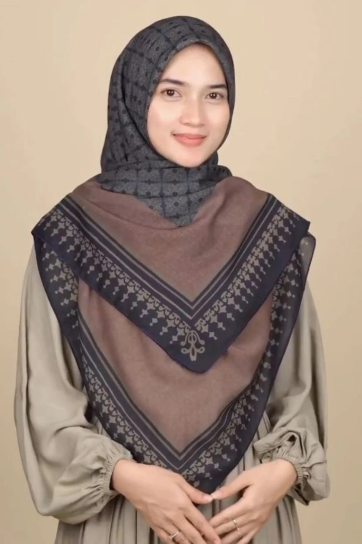 140x140 Büyük Boy Eşarp Desenli Pamuklu