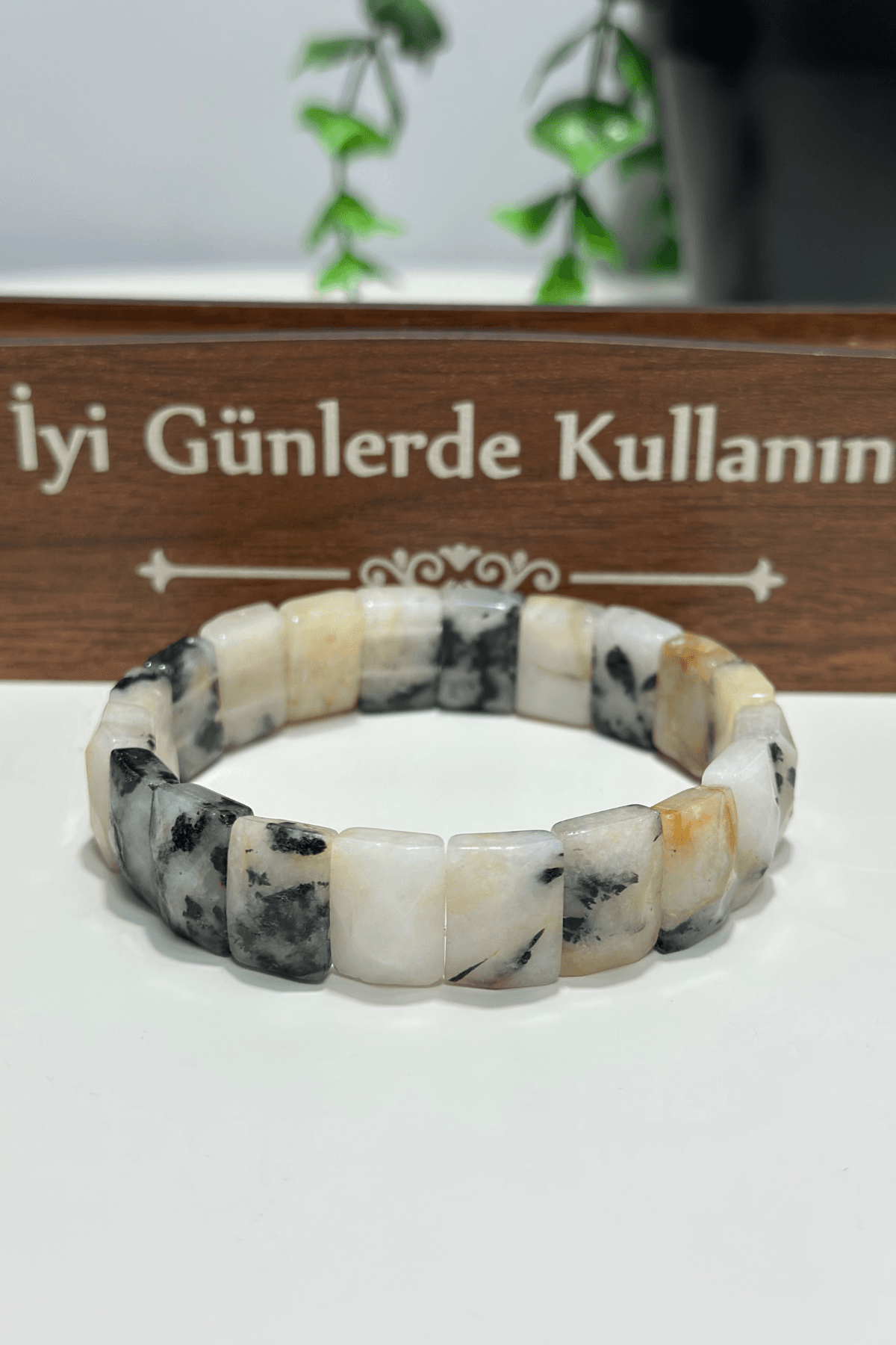 Rolex Serisi Ay Taşı Bileklik – Dumanlı Parlaklık