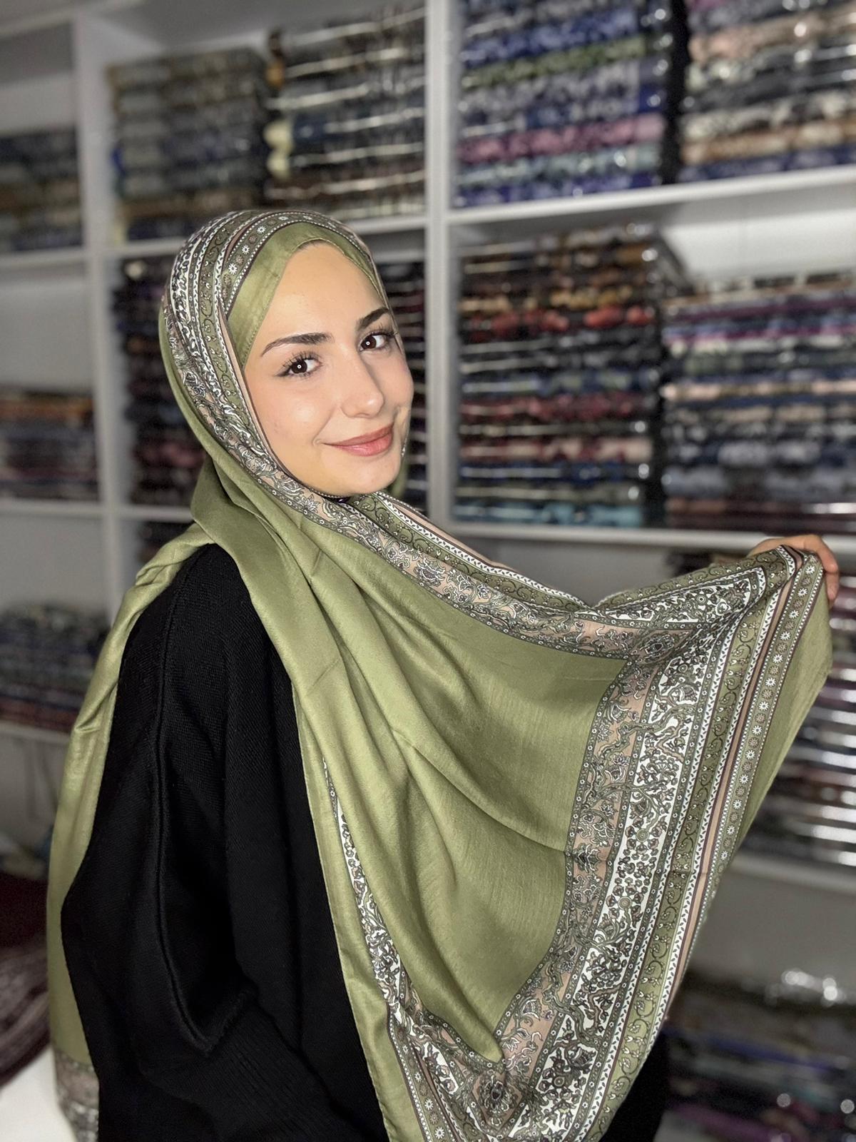 Bohem Pamuk Şal - Bohem Yeşil