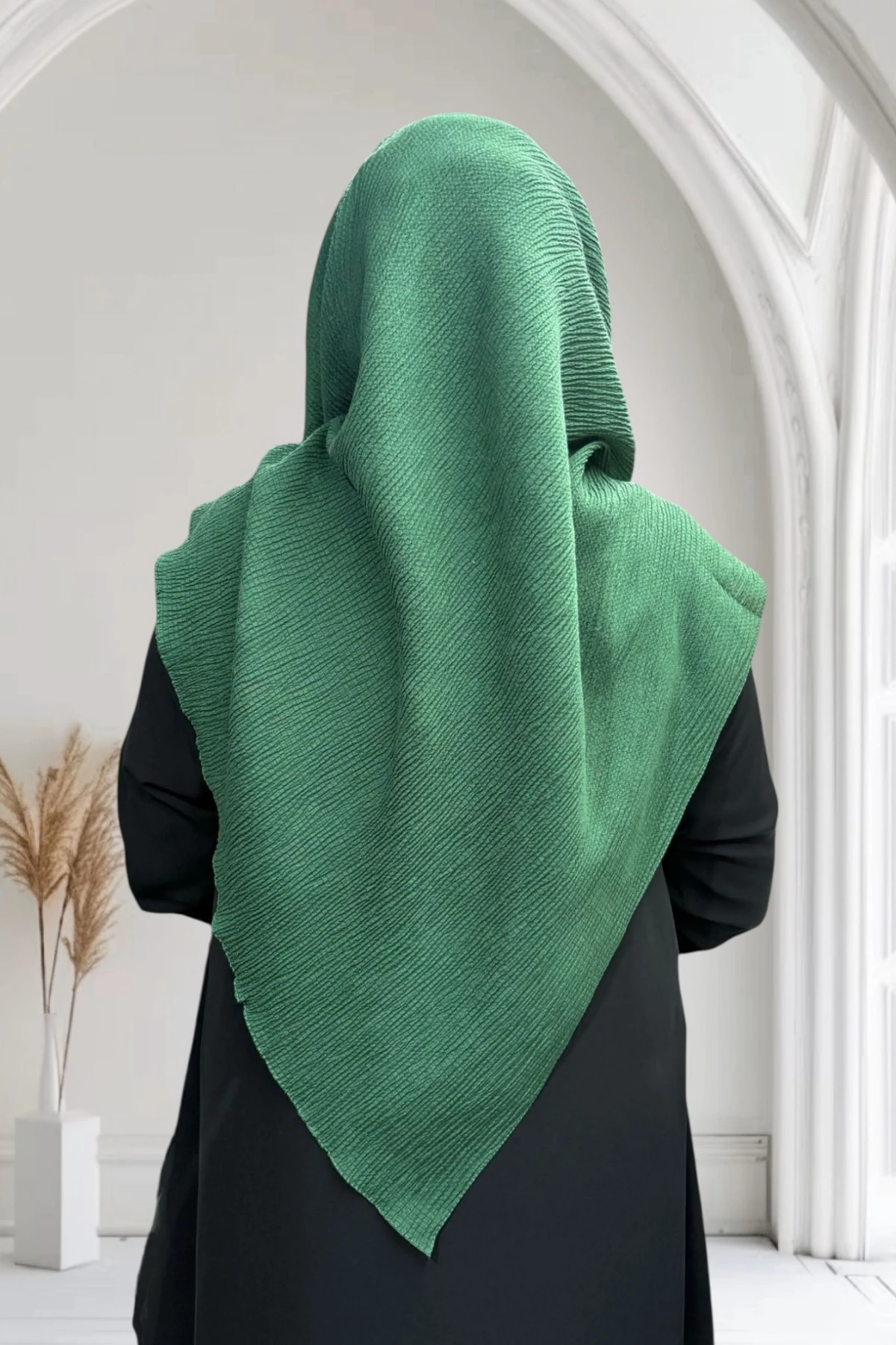 Mio Jazz Büyük Boy Eşarp  120*120 - Zümrüt Yeşili