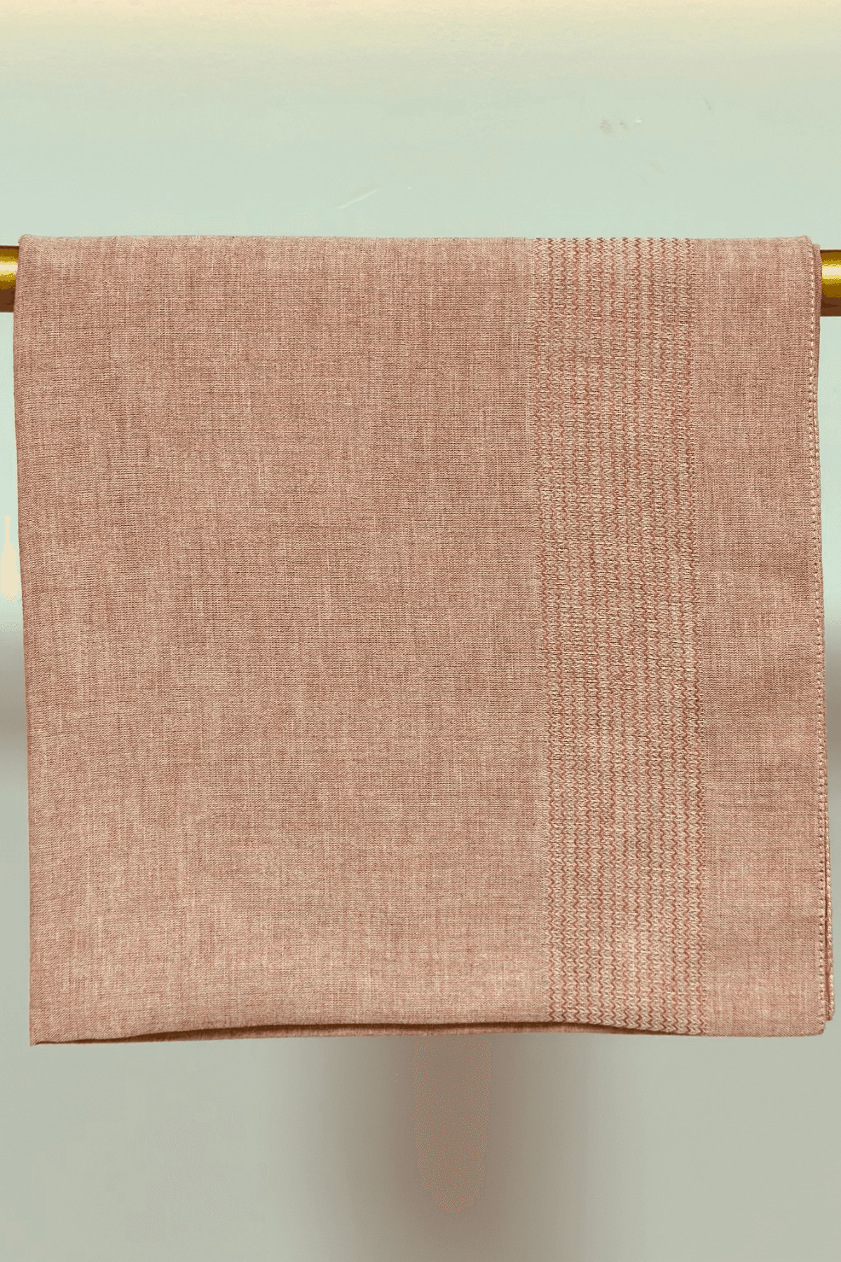 120x120 Büyük Boy Eşarp – Düz Renk Pamuklu - Duru Pudra Pembe