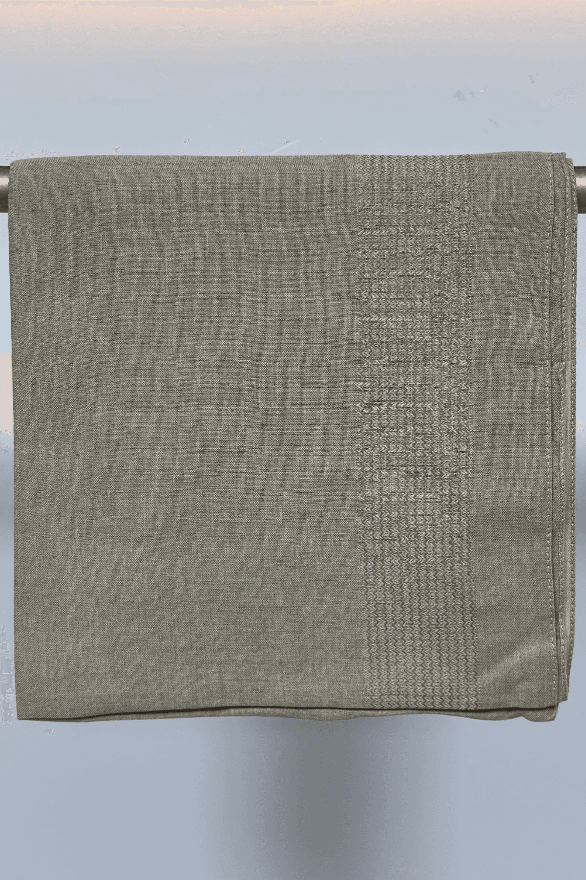 120x120 Büyük Boy Eşarp – Düz Renk Pamuklu - Duru Vizon