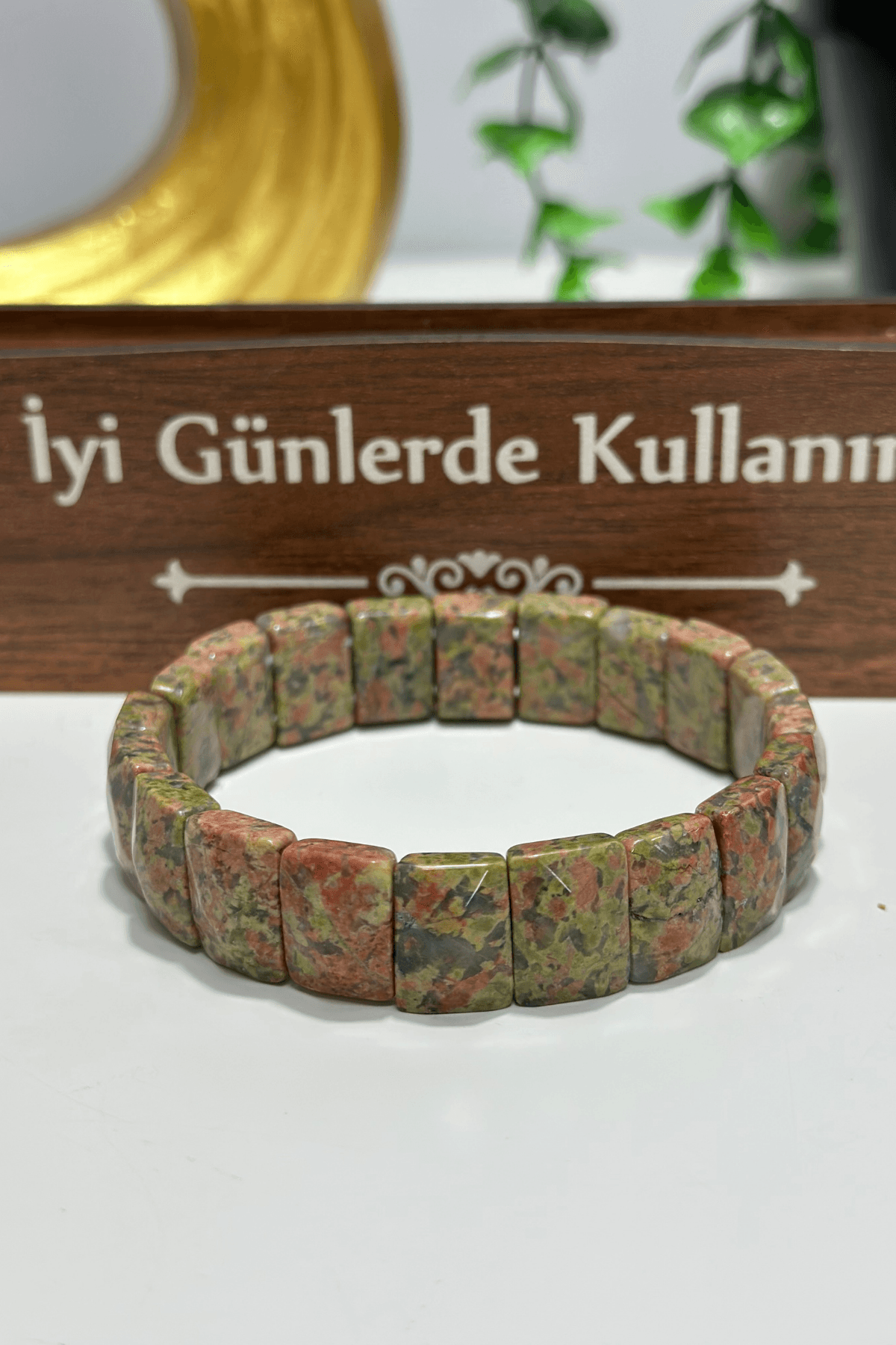 Rolex Serisi Unakit Doğal Taş Bileklik – Doğanın Dengesi