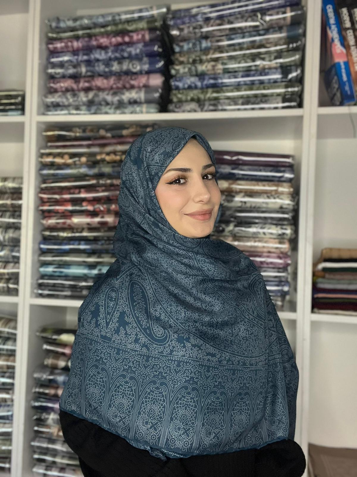 Çini Desen Deniz Mavisi