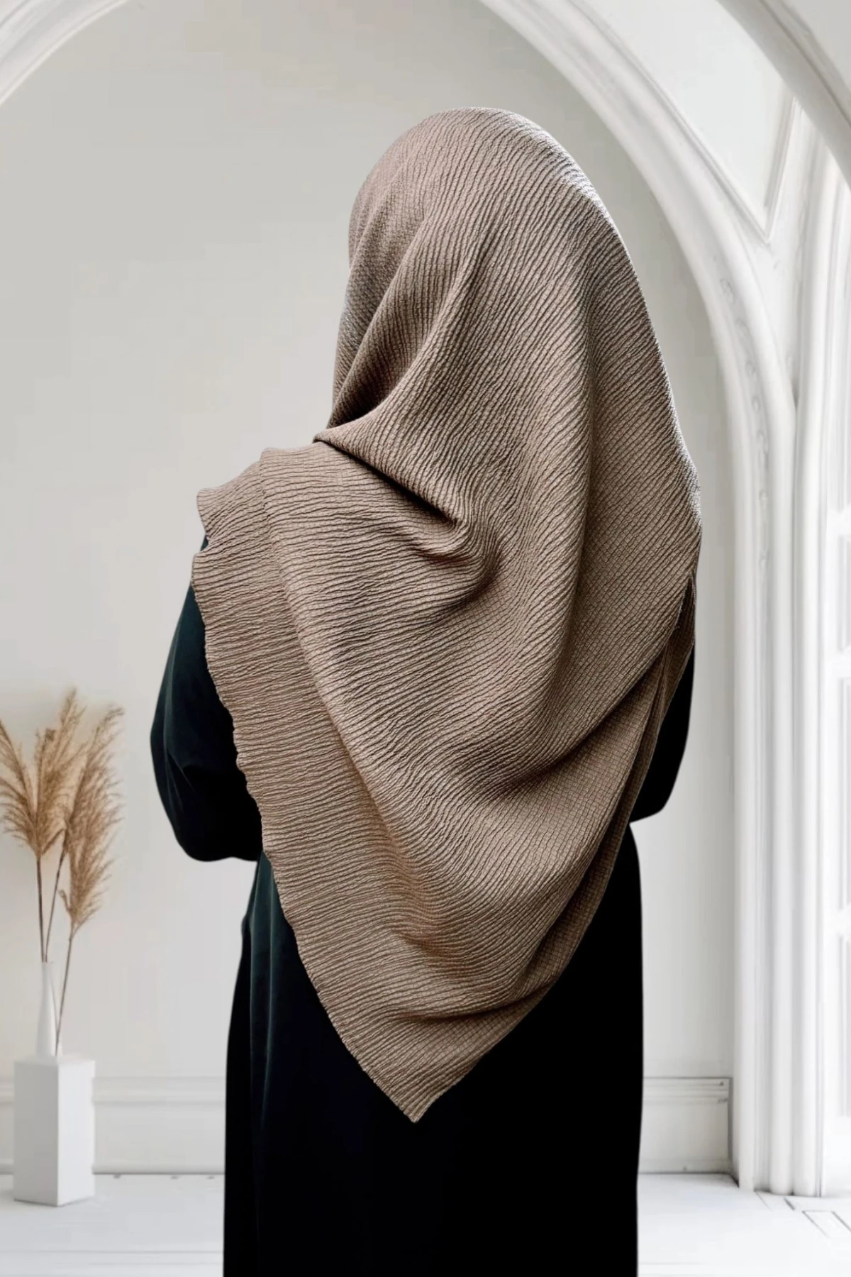 Mio Jazz Büyük Boy Eşarp  120*120 - Kestane