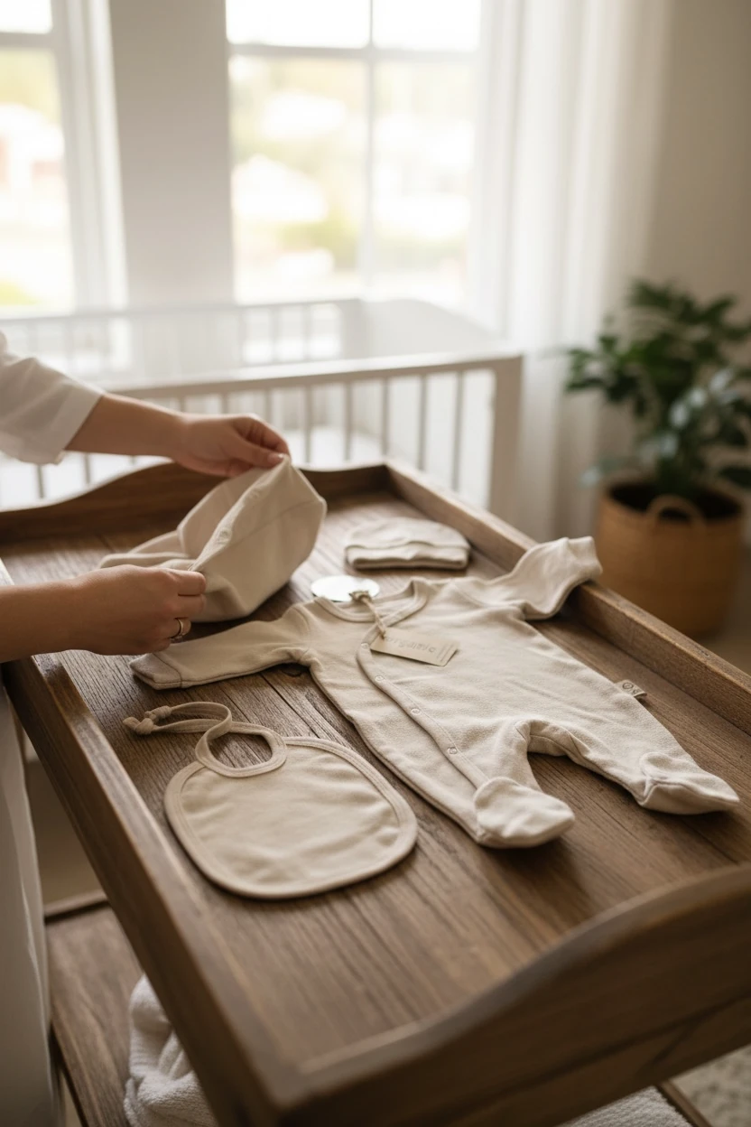 5’li Kaşkorse Bej Renk Yenidoğan Seti