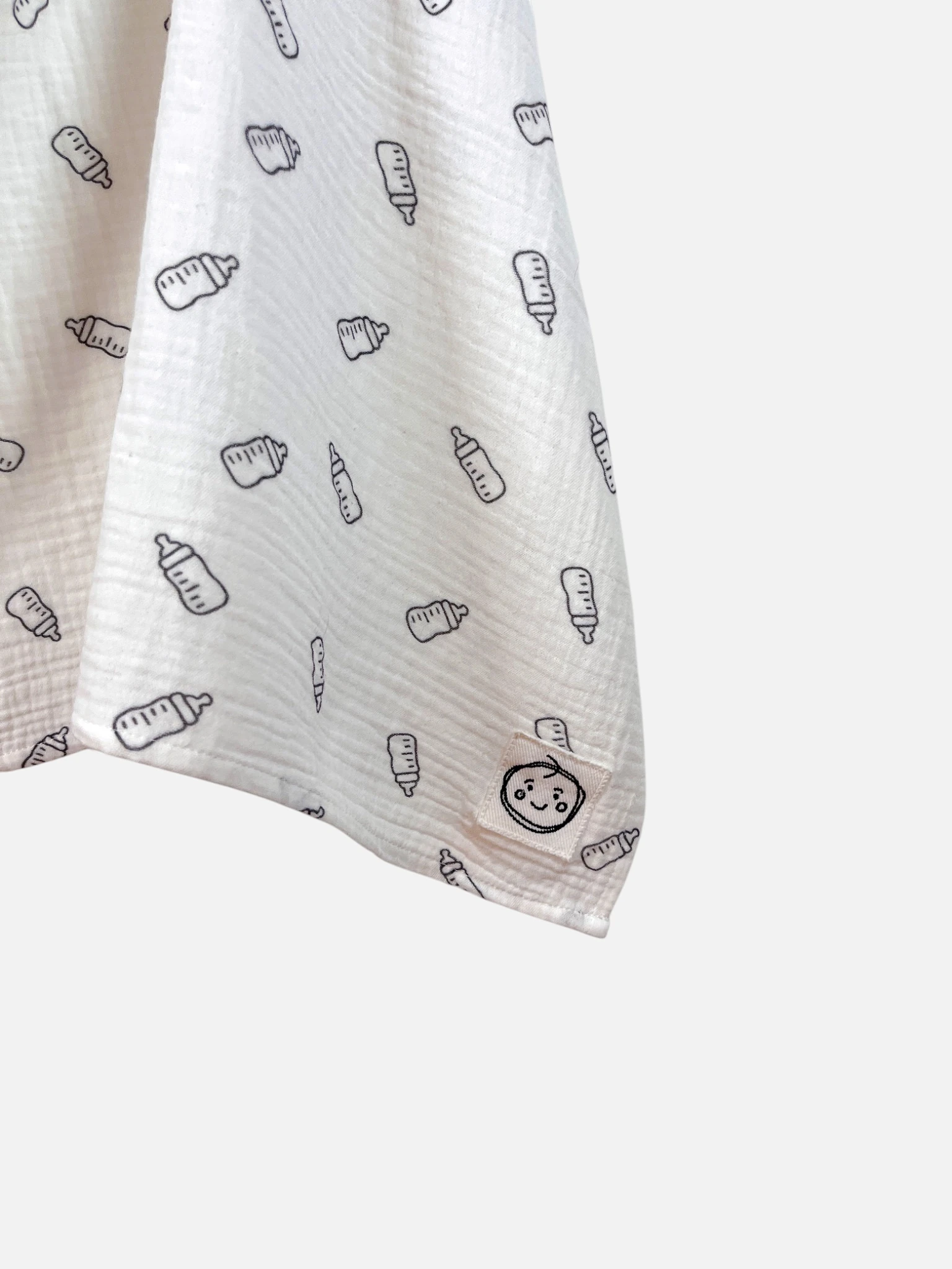 Baby Bottle Print Müslin Newborn Set – 7 Parça 