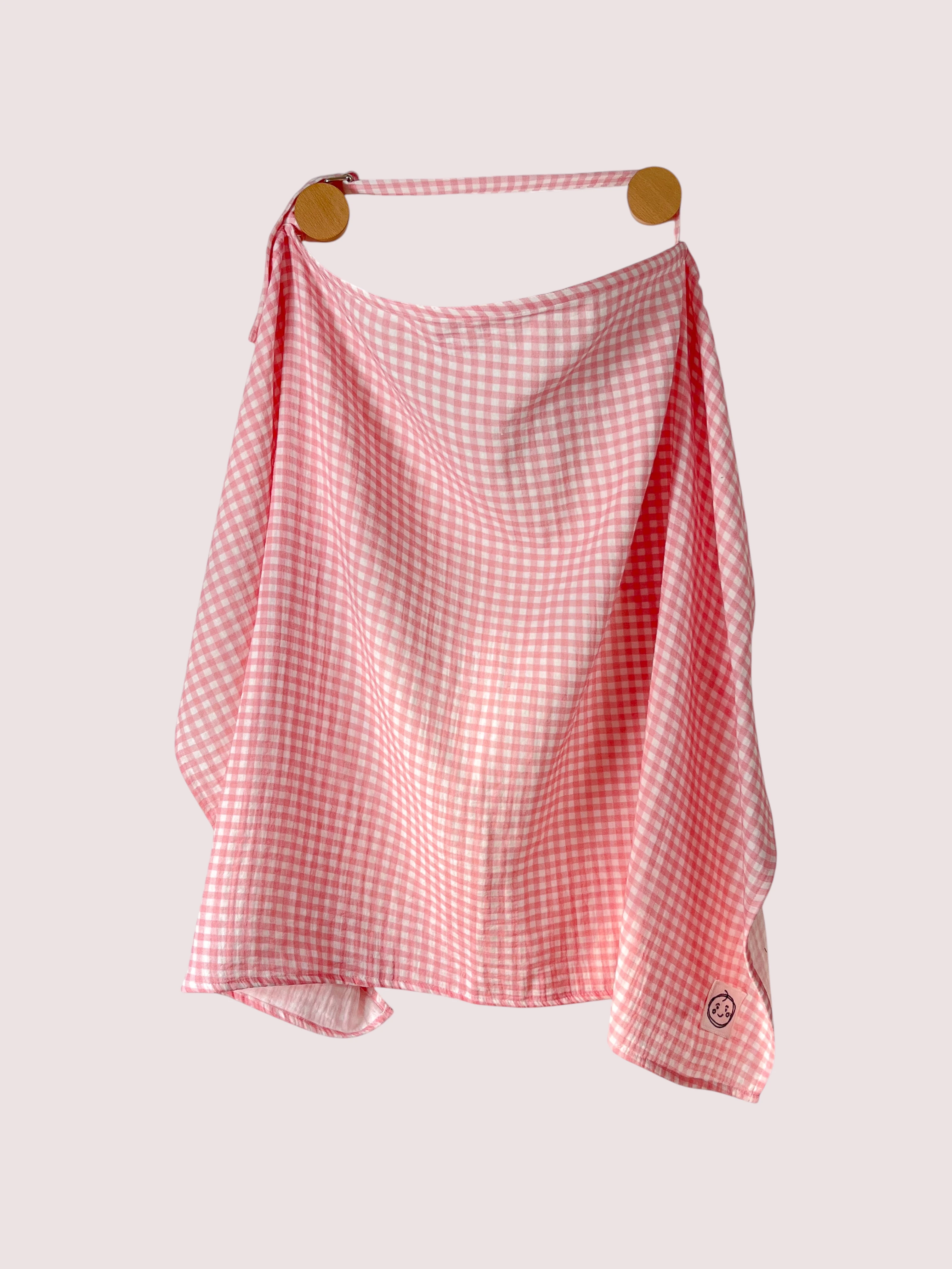 Gingham Pembe Müslin 4’lü Bebek Seti 