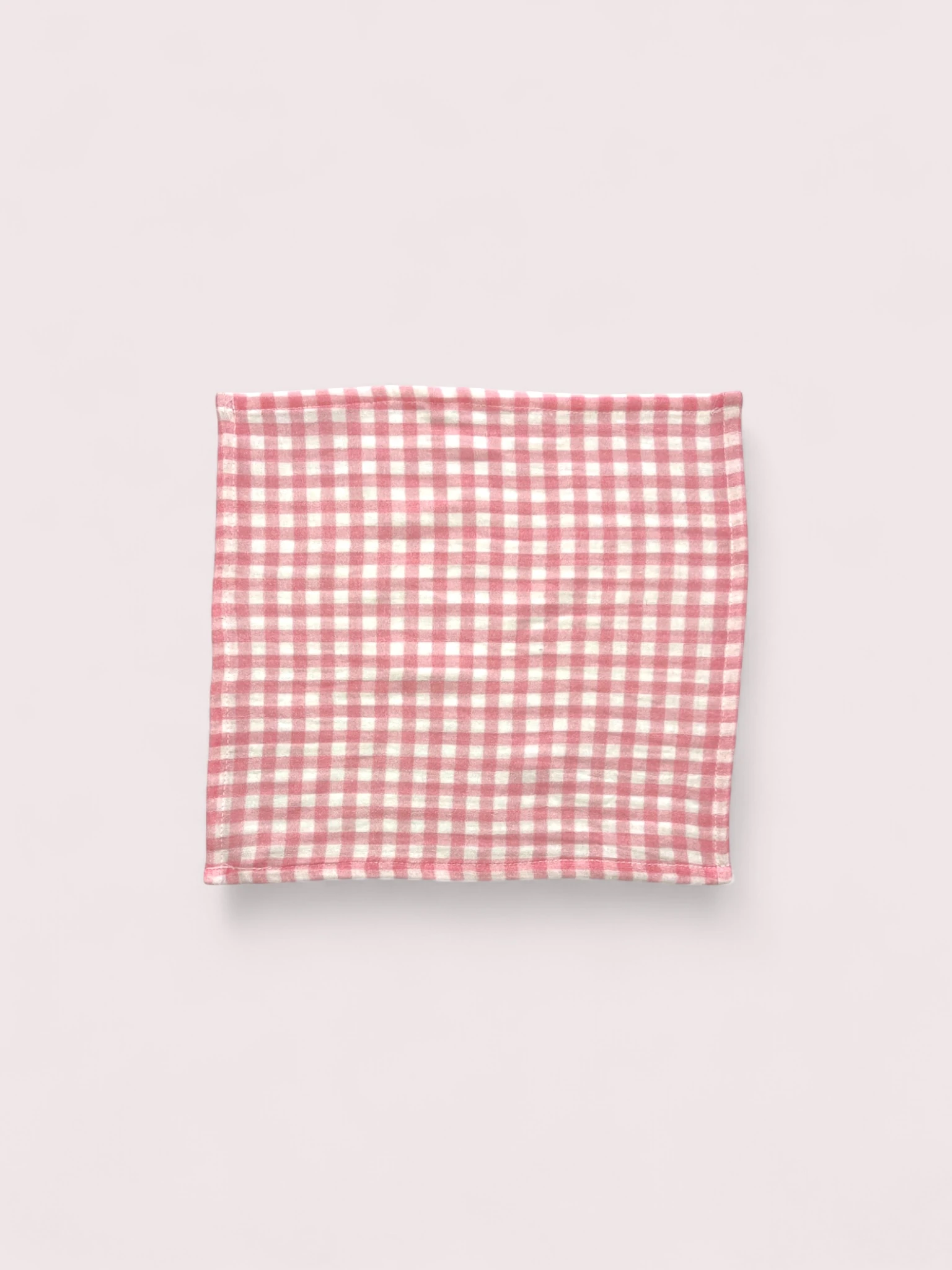 Gingham Pembe Müslin 4’lü Bebek Seti 