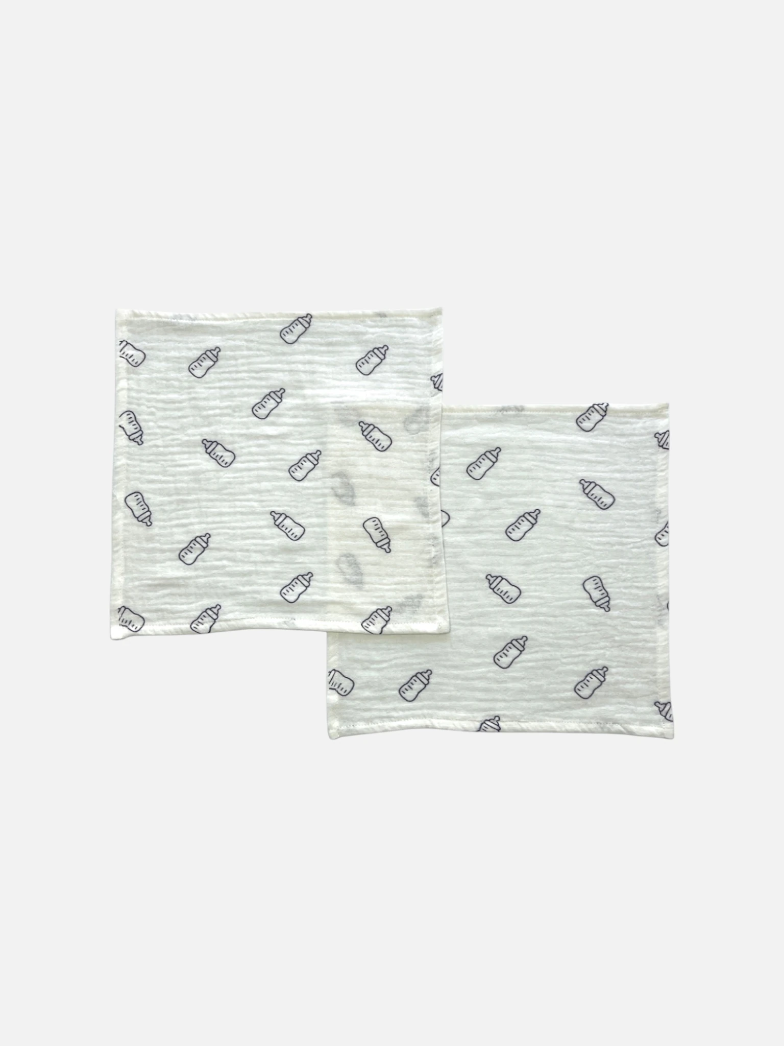 Baby Bottle Print Müslin Newborn Set – 7 Parça 