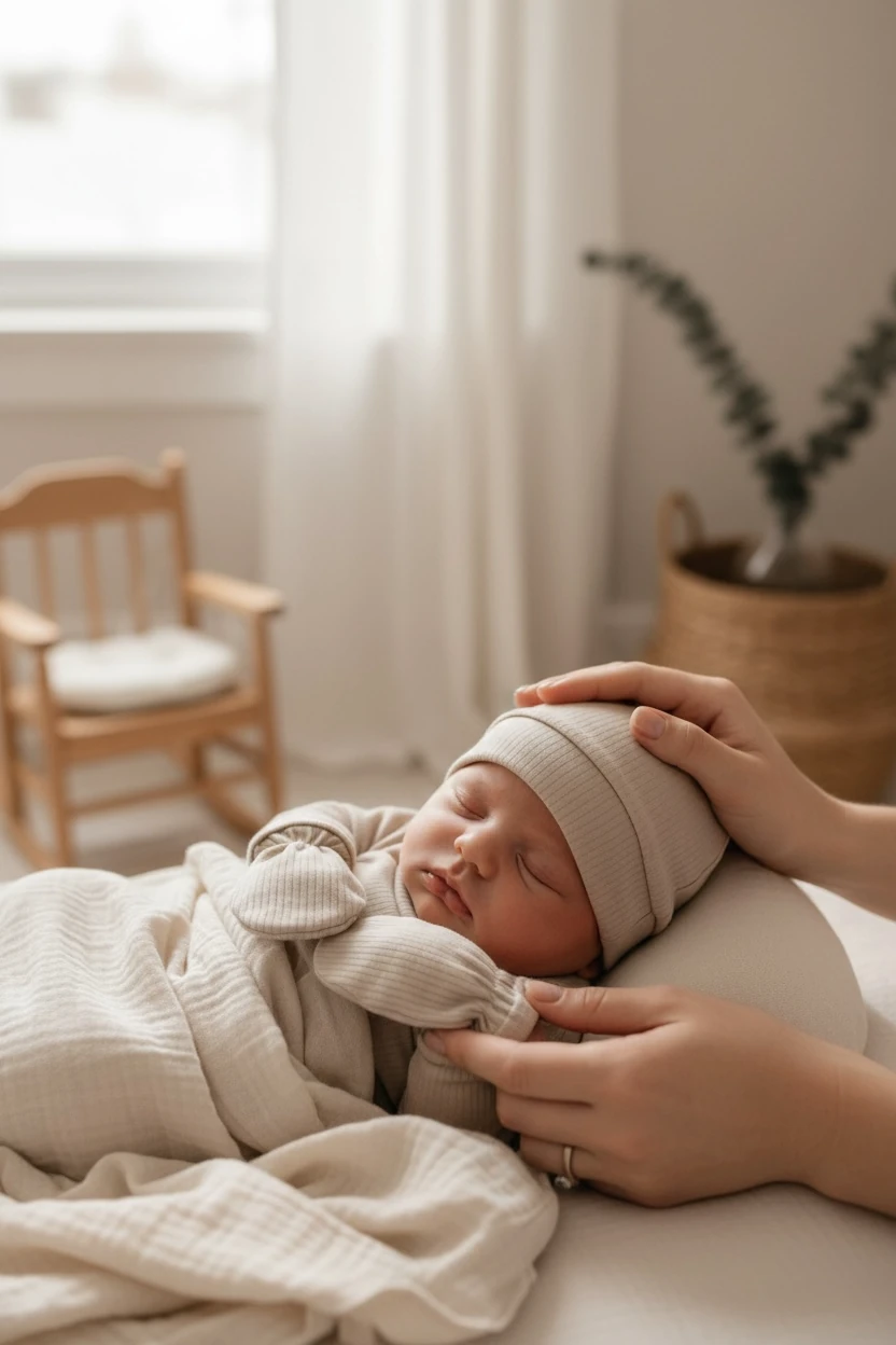 5’li Kaşkorse Bej Renk Yenidoğan Seti